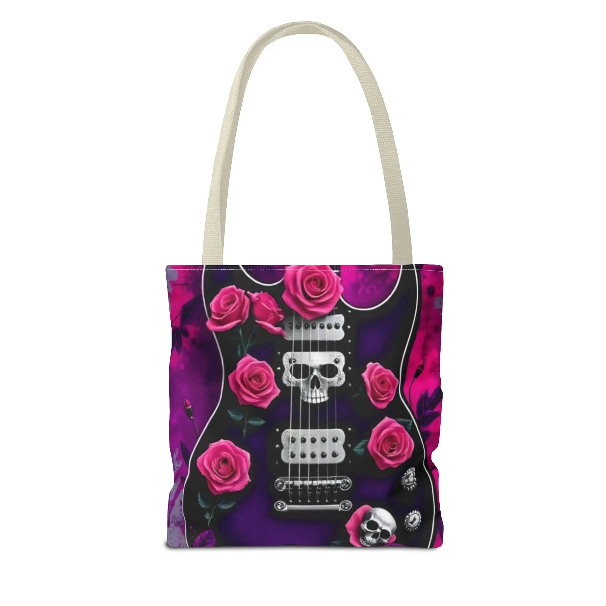 PurpleGuitar Skull Tote Bag (AOP) - Rock n Royalty Designs