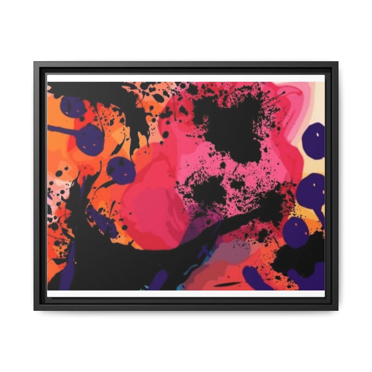 ABSTRACT A - Matte Canvas, Black Frame - Rock n Royalty Designs