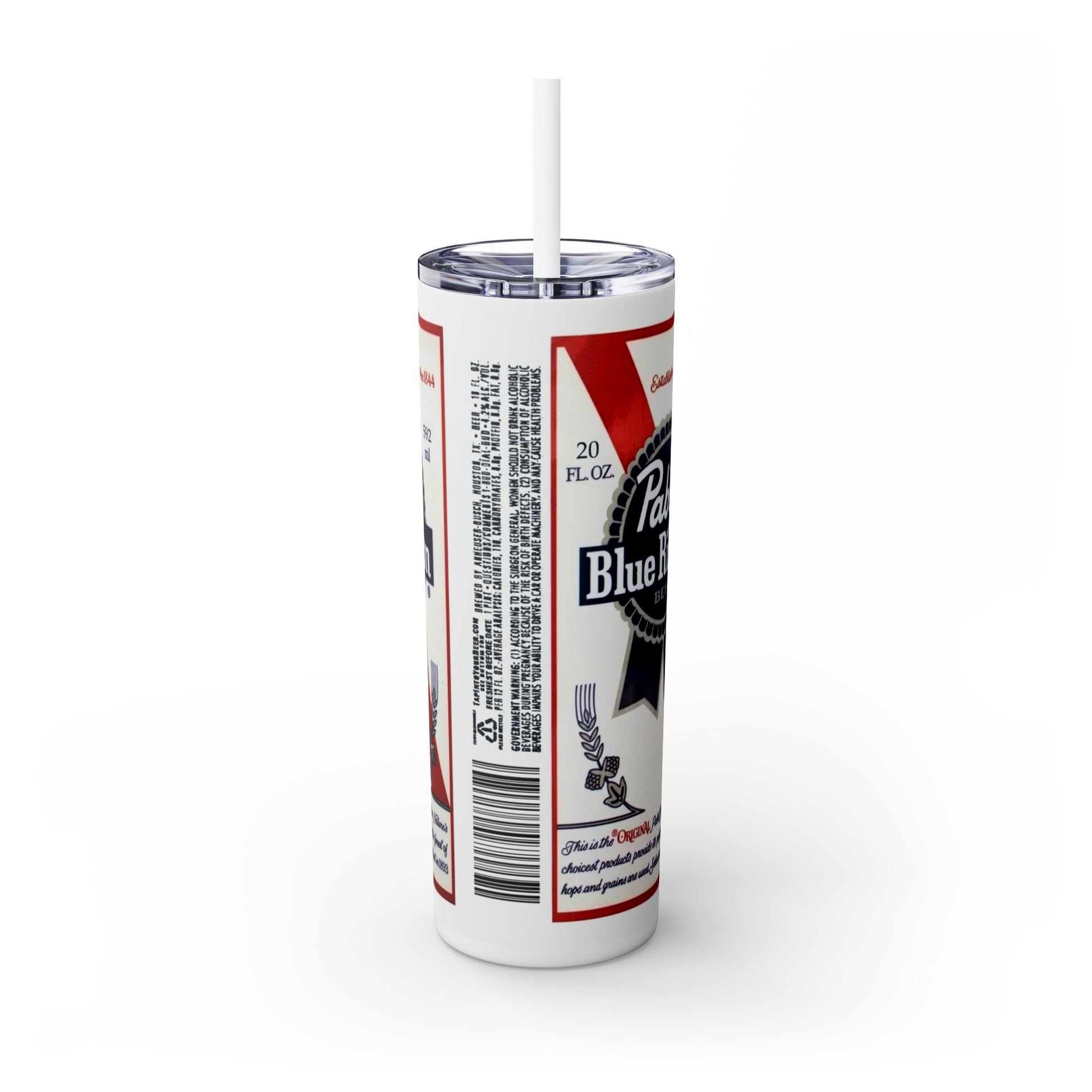 PABST inspired  Skinny Tumbler Printify