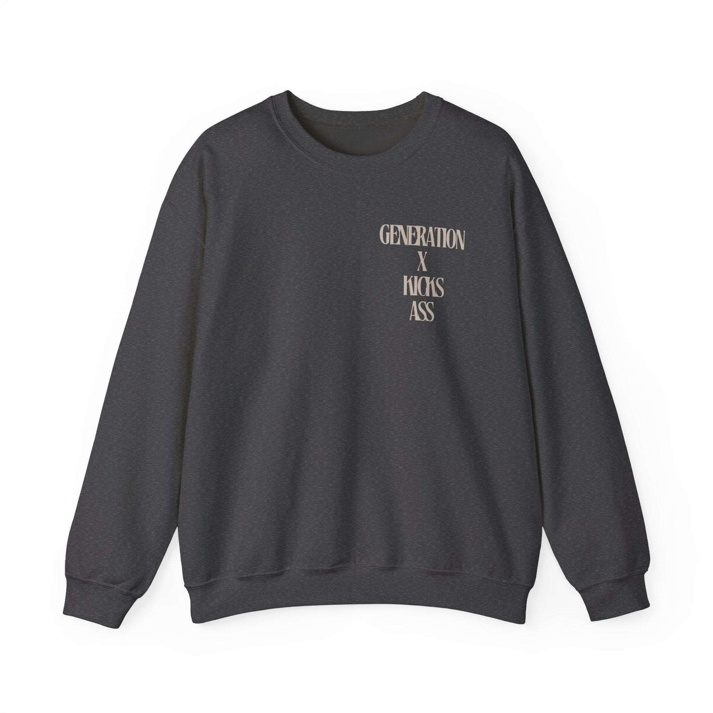 "Generation X Kicks Ass Sweatshirt | Retro 80s Nostalgia Heavy Blend™ Crewneck Sweatshirt