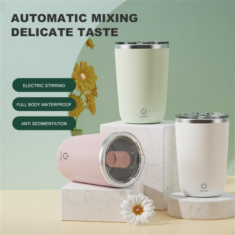 350ml Automatic Self Stirring Mug Coffee Milk Juice Mixing Cup Electric Stainless Steel Lazy Rotating Mug Magnetic Stirring Cup Kitchen Gadgets - Rock n Royalty Designs