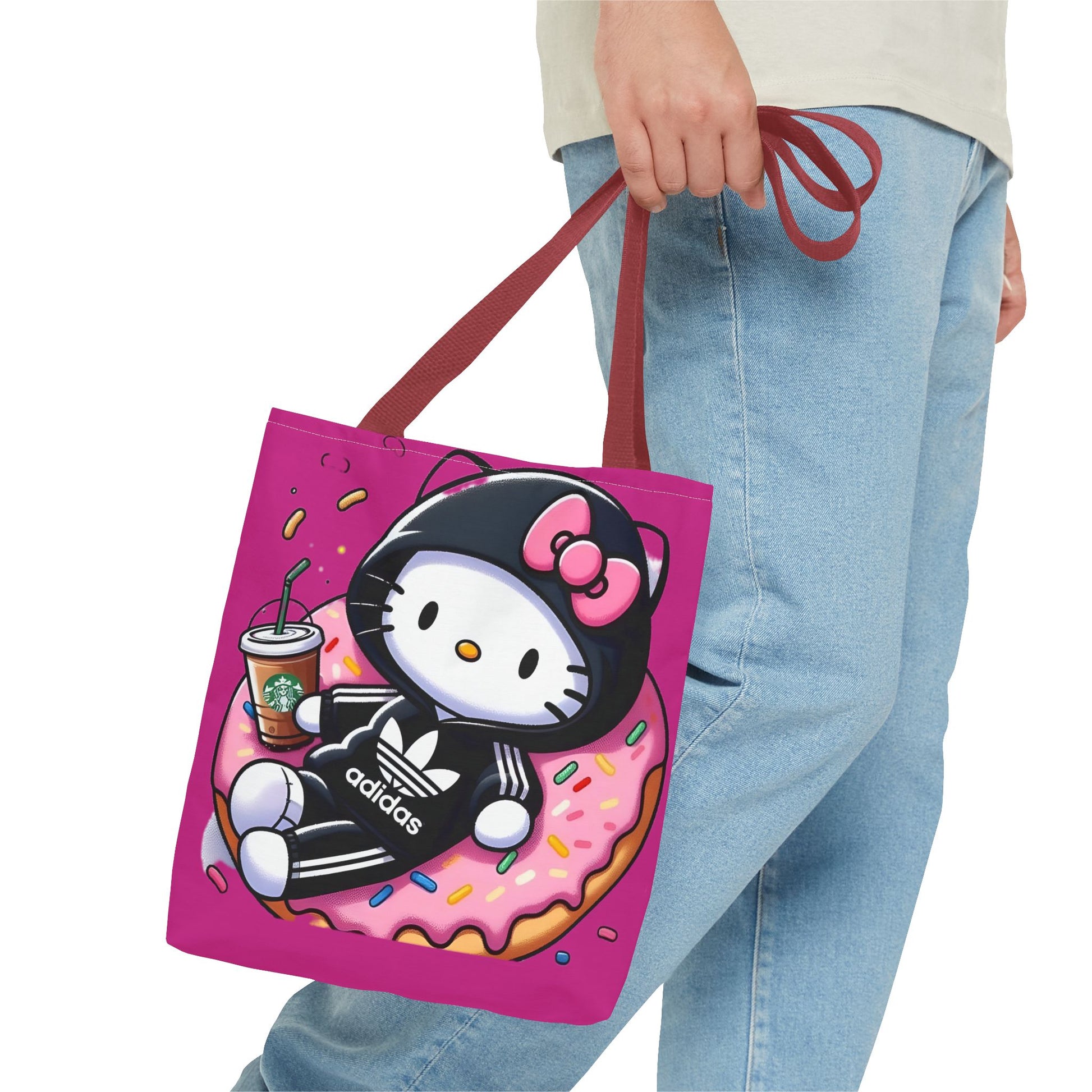 Cute Rocker Kitty Black Tote Bag – Rock n' Royalty Designs Printify