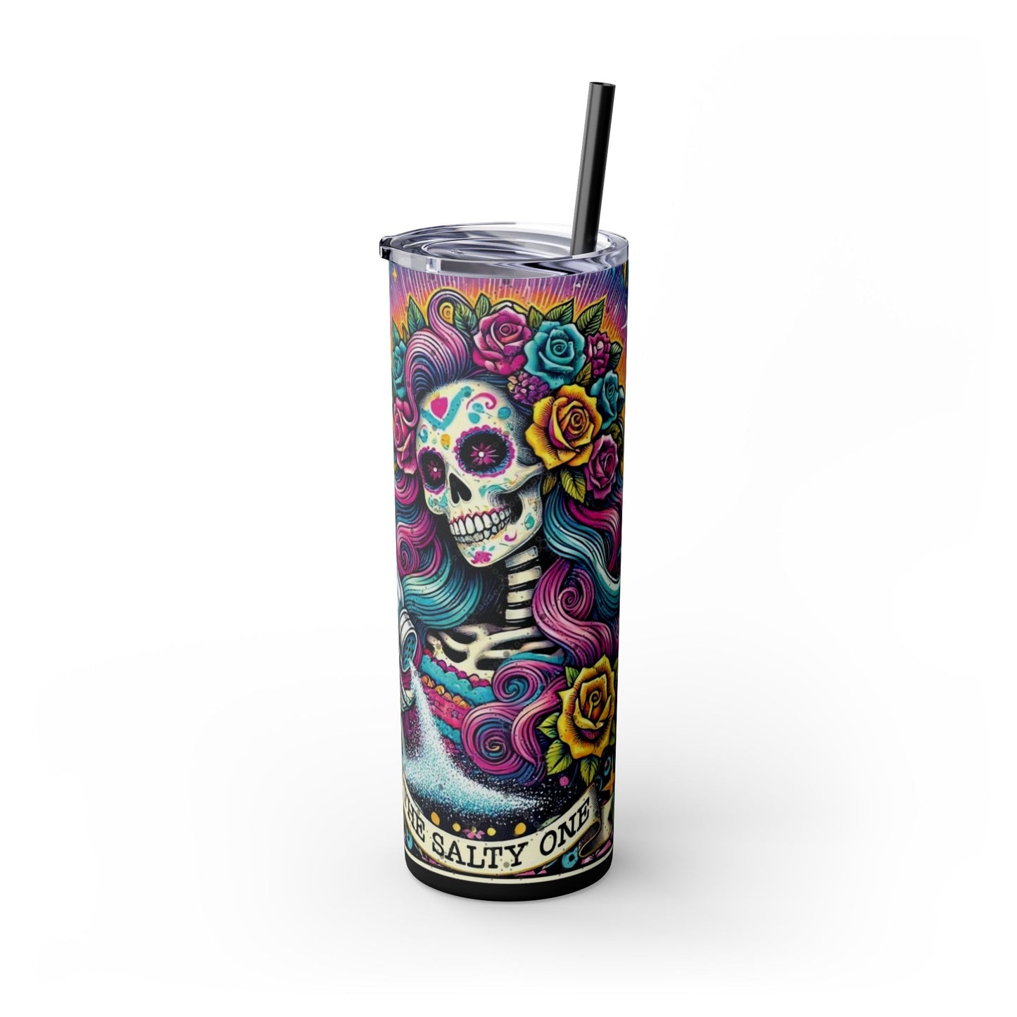 Skinny Tumbler with Straw, 20oz - Rock n Royalty Designs