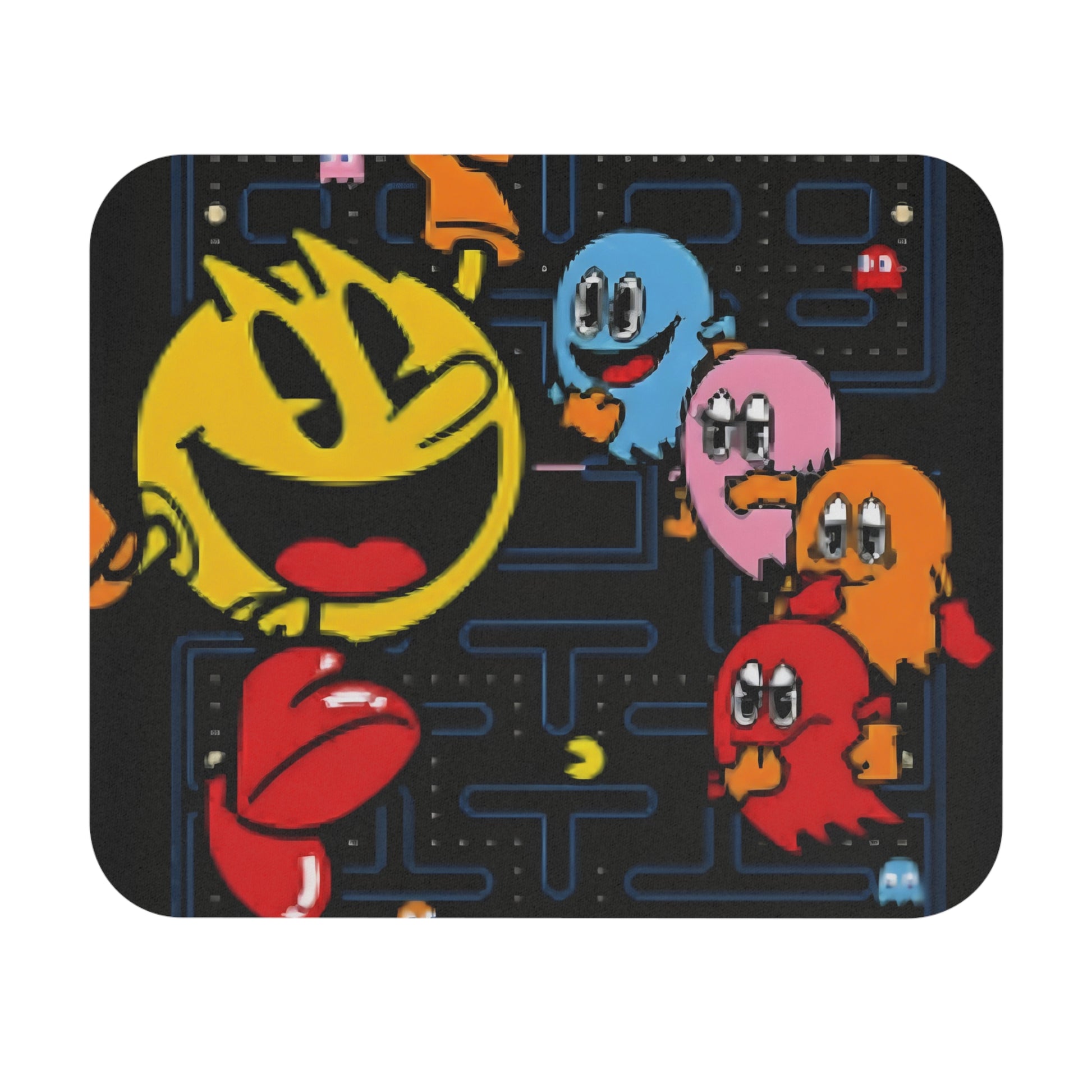 PAC- MAN & GHOSTS - Mouse Pad (Rectangle) - Rock n Royalty Designs