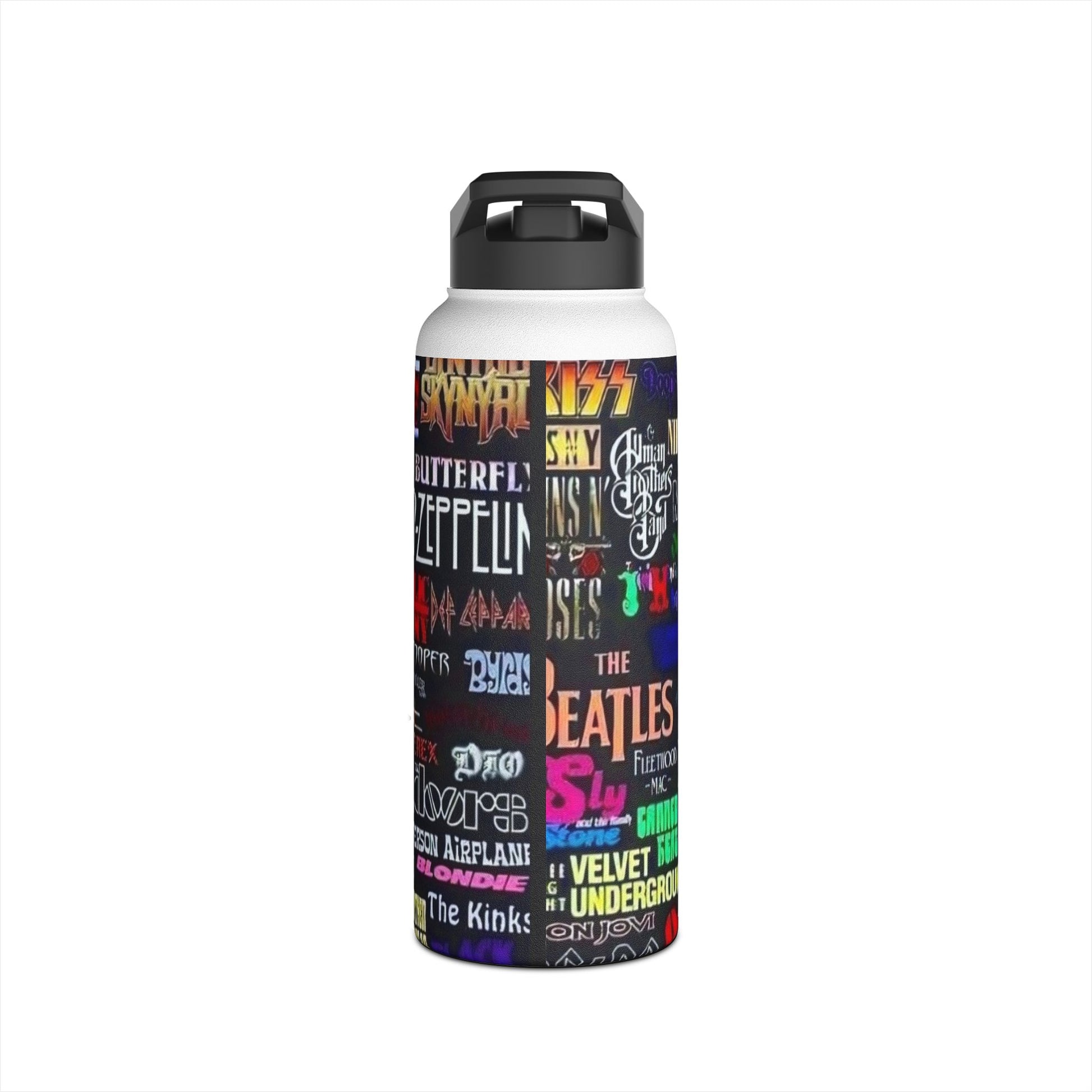 Stainless Steel Water Bottle, Standard Lid - Rock n Royalty Designs