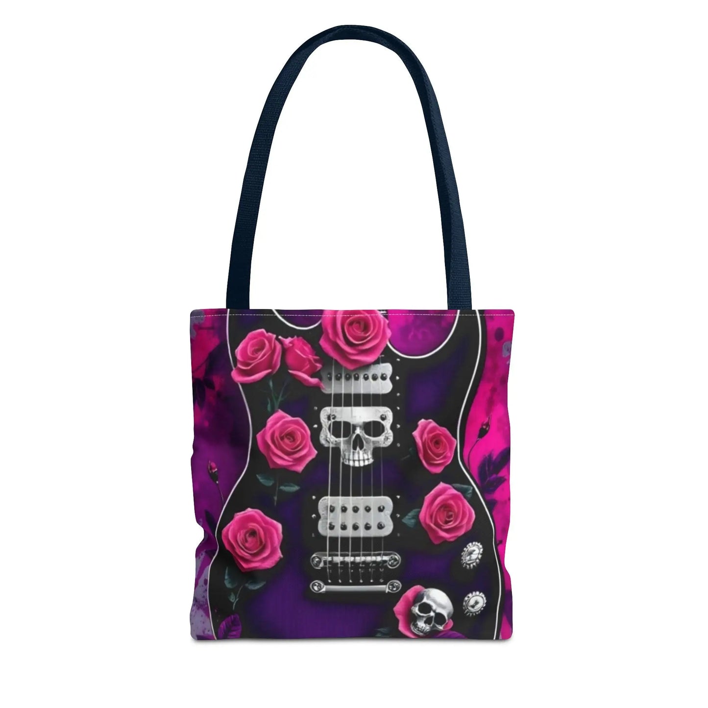 PurpleGuitar Skull Tote Bag (AOP) - Rock n Royalty Designs