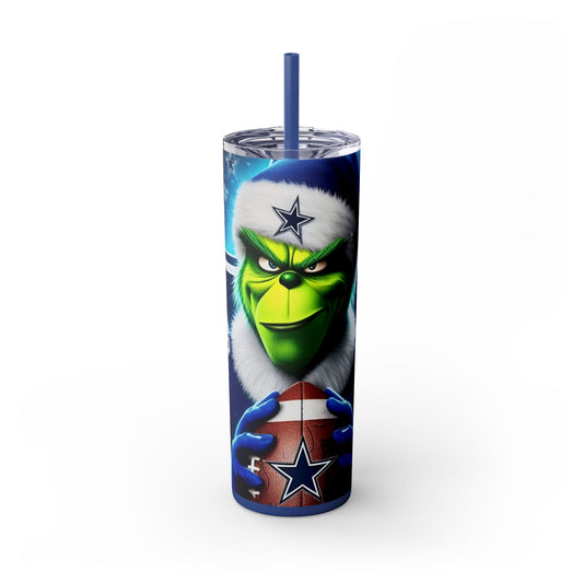 DEM BOYS GRINCH - Skinny Tumbler with Straw, 20oz Printify