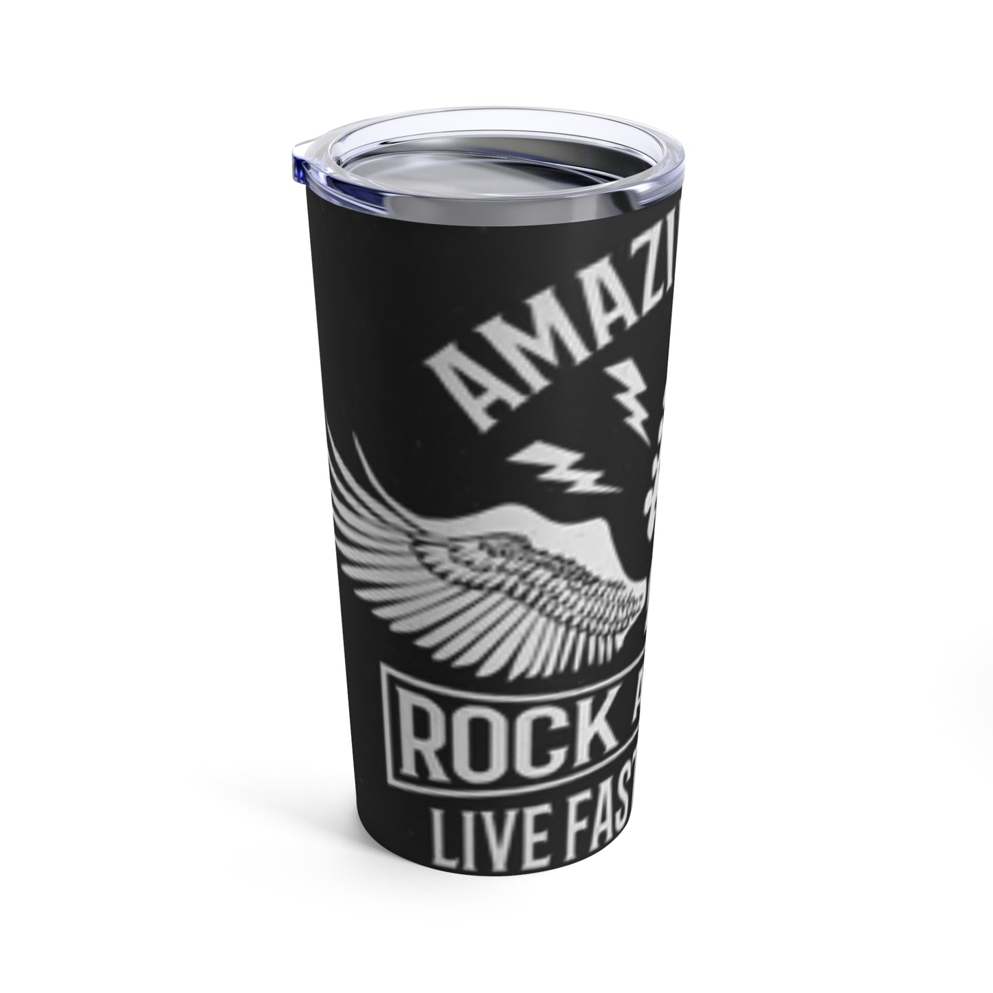 ROCK N ROLL - Live fast die young - Tumbler 20oz - Rock n Royalty Designs