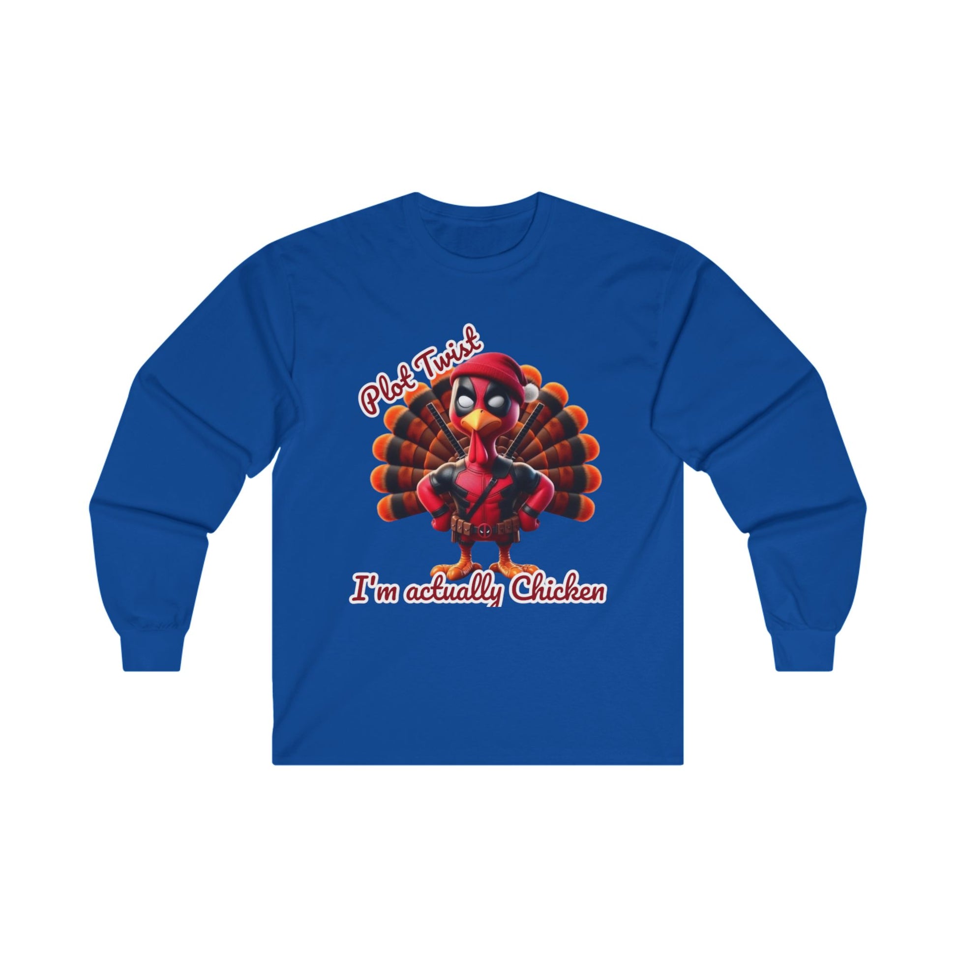 Thanksgiving Long Sleeve Tee - Funny Chicken Lovers Shirt Printify