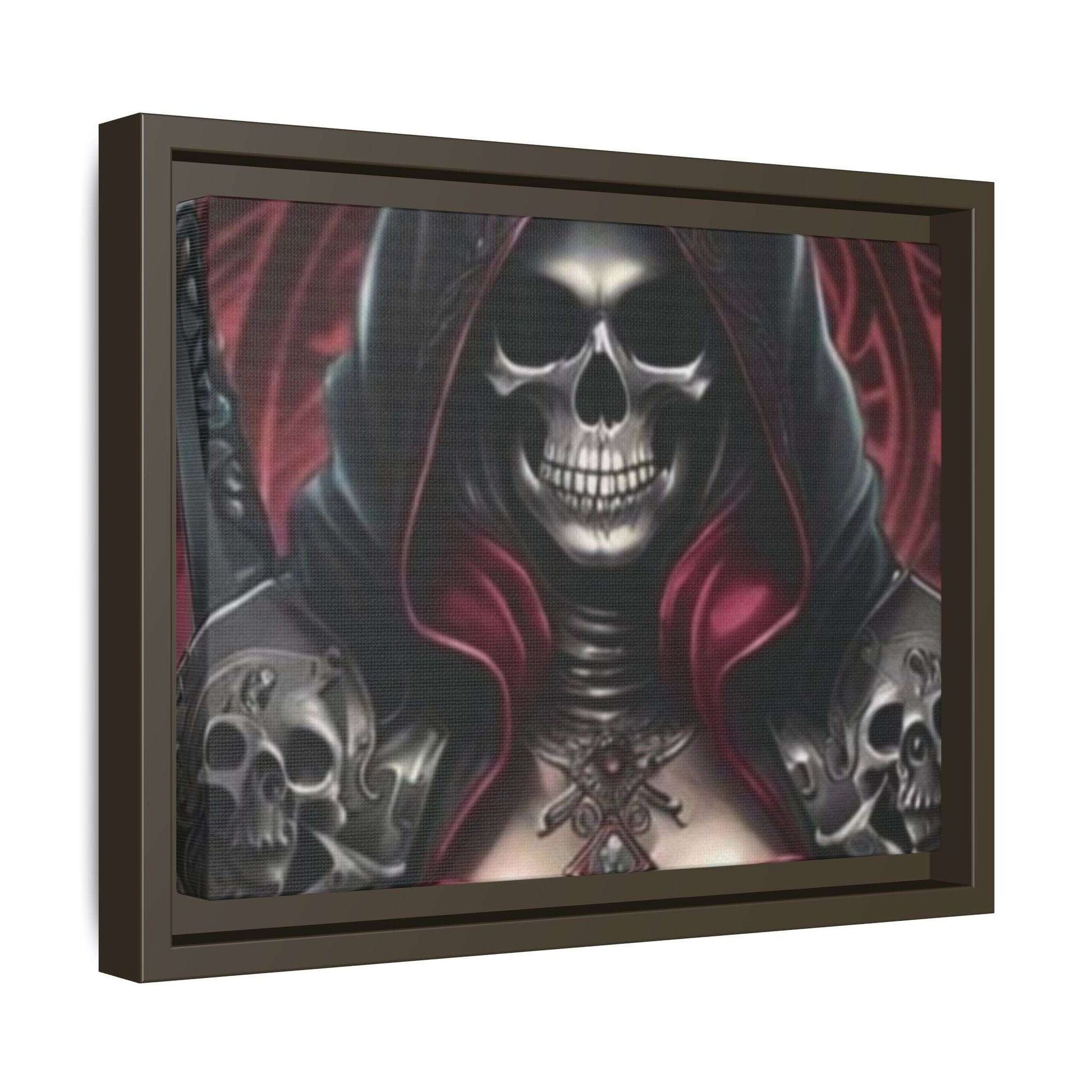 "Dark Fantasy Grim Reaper Art | Gothic Skull Wall Decor | Macabre Framed Print"