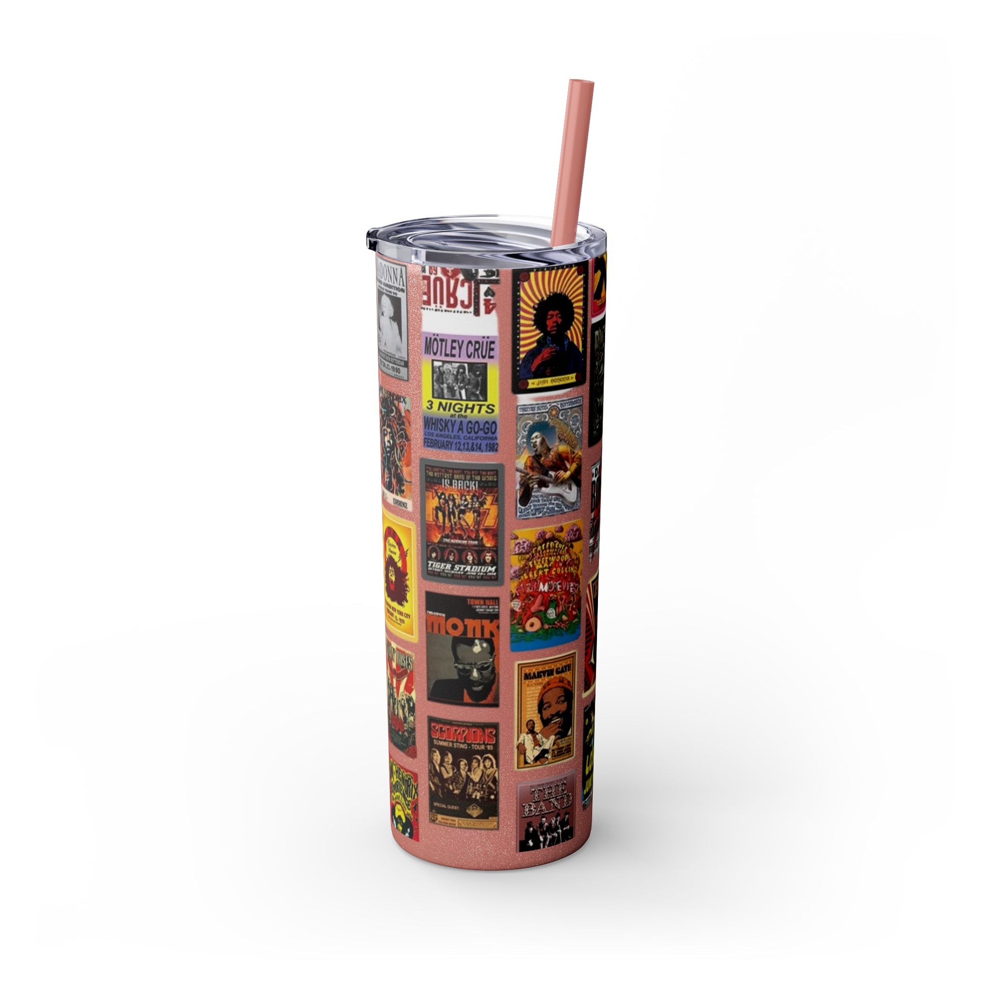 Classic Rock - Skinny Tumbler with Straw, 20oz - Rock n Royalty Designs