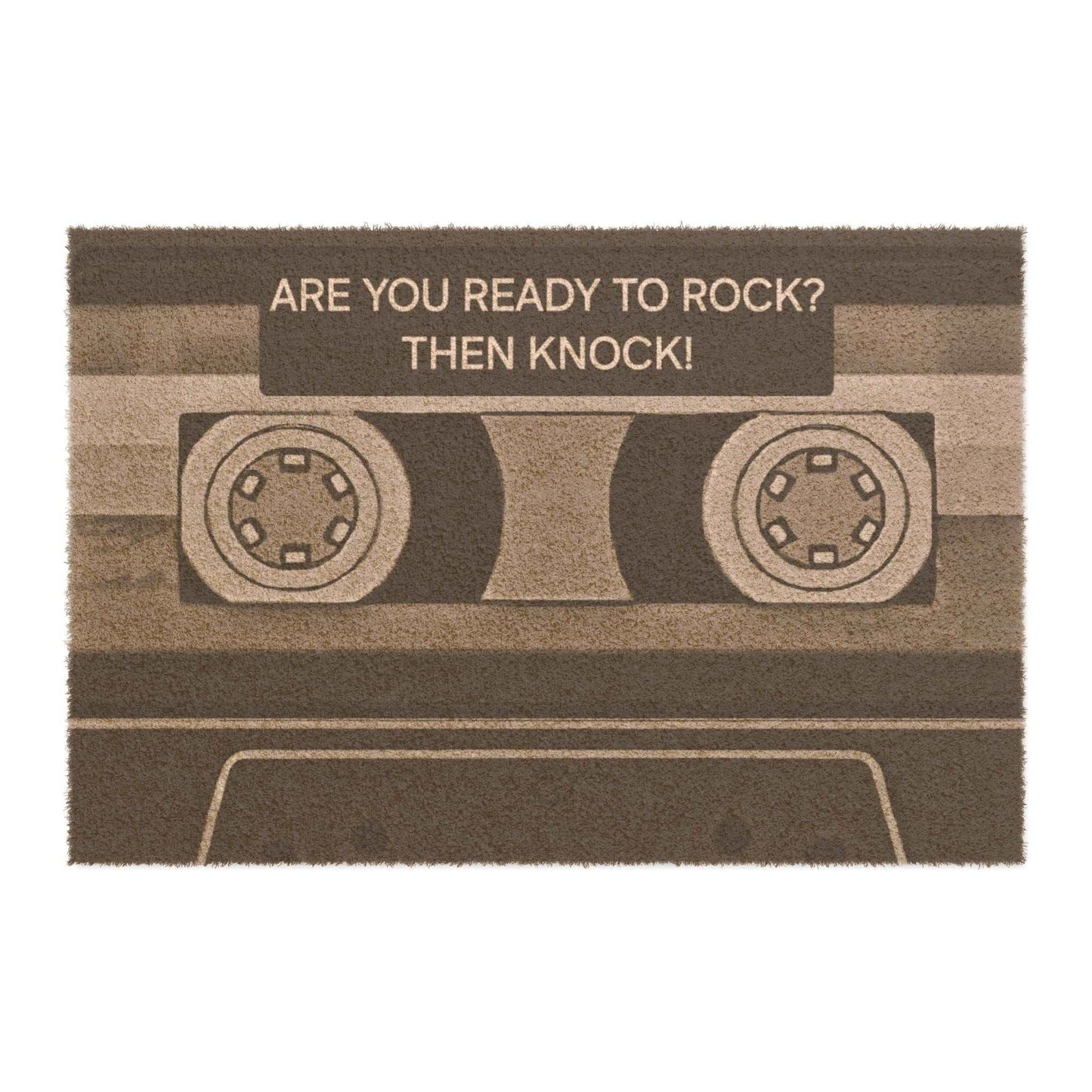 ARE YOU READY TO ROCK? THEN KNOCK! Doormat - Rock n Royalty Designs