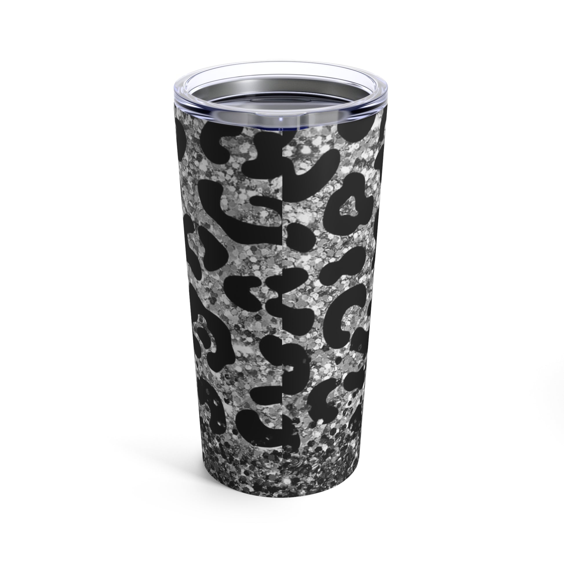 Animal Sparkle Print - Silver/Black - Tumbler 20oz - Rock n Royalty Designs