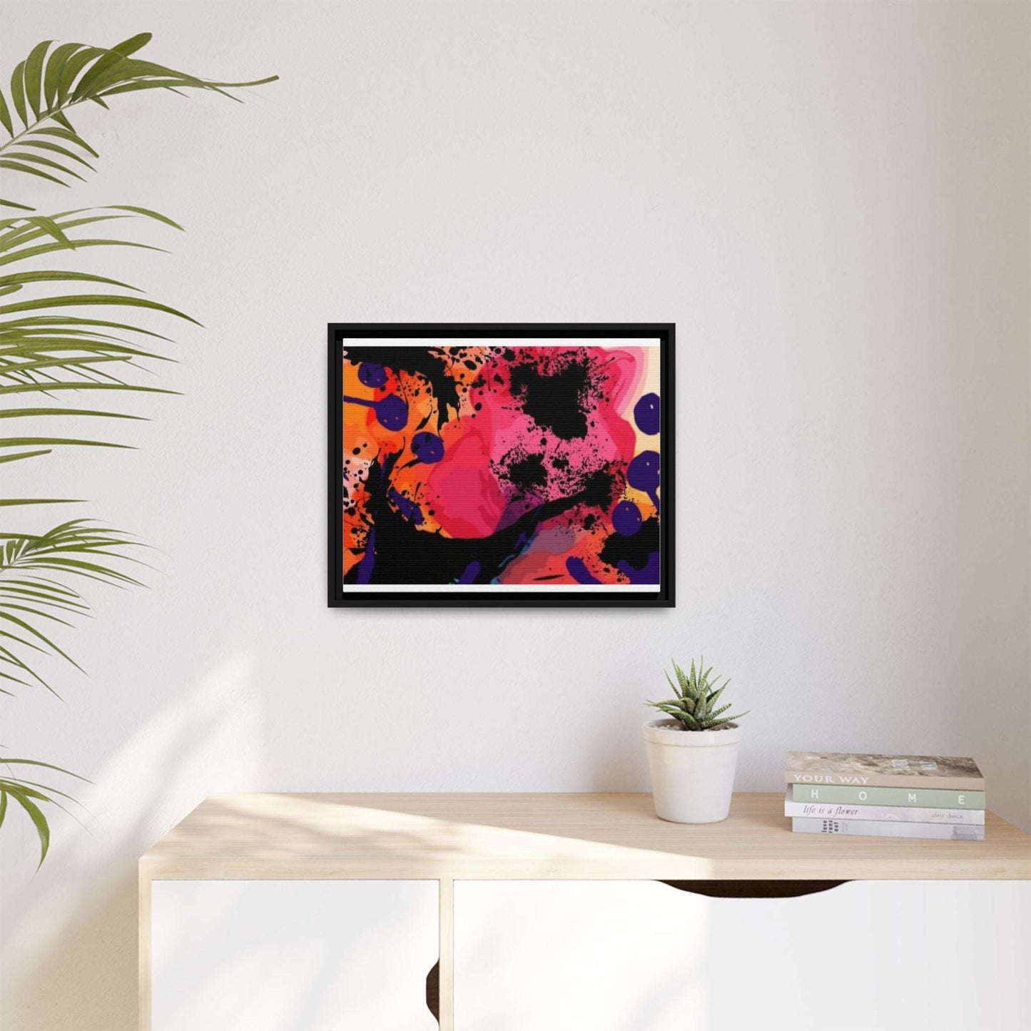 ABSTRACT A - Matte Canvas, Black Frame - Rock n Royalty Designs