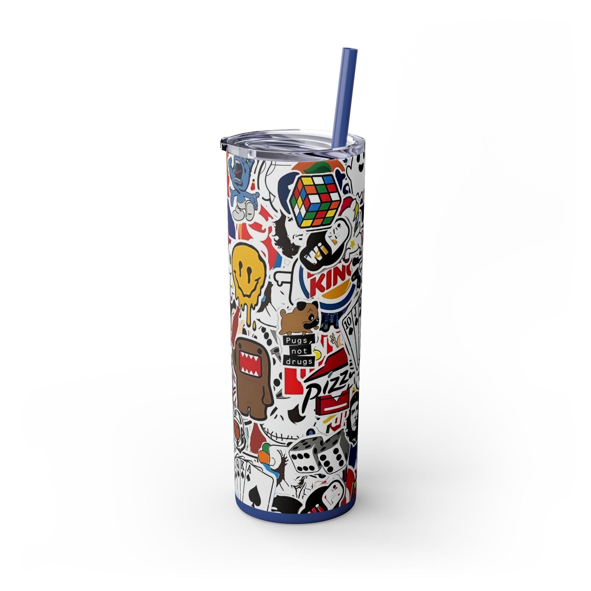 Skinny Tumbler with Straw, 20oz - Rock n Royalty Designs