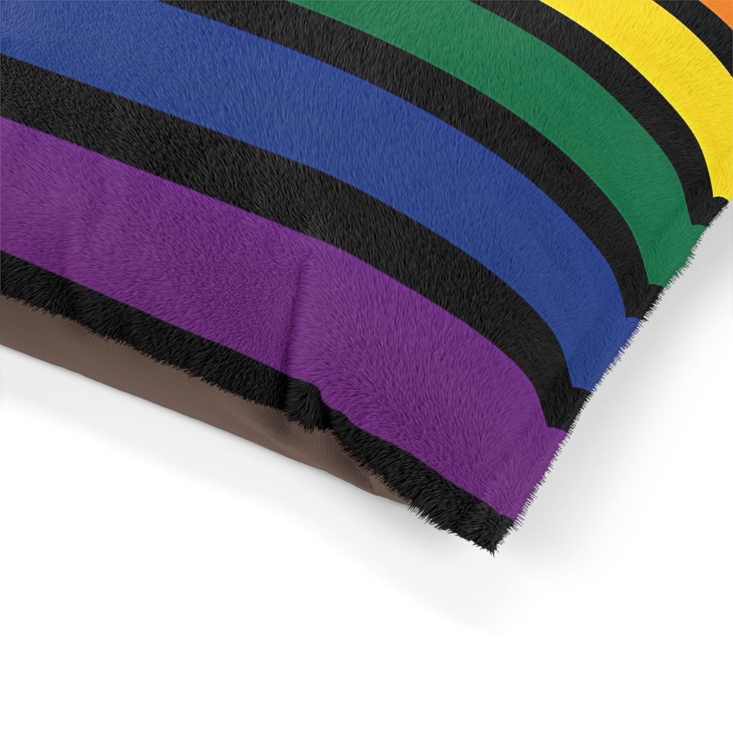 RAINBOW STRIPED PET BED - 3 SIZES - Pet Bed Printify