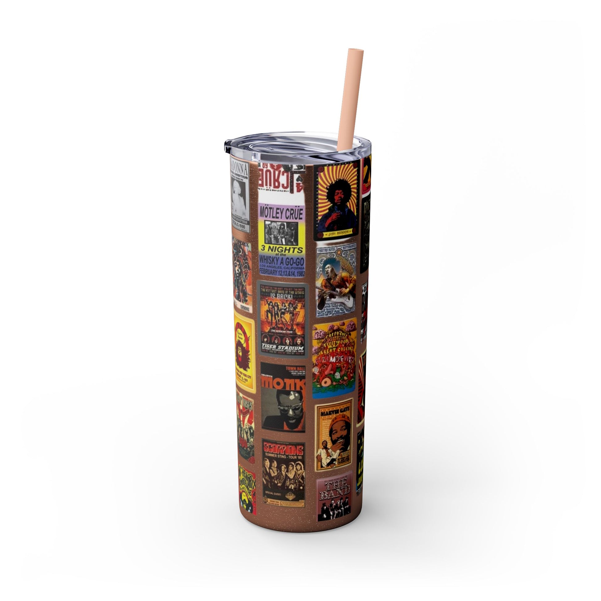 Classic Rock - Skinny Tumbler with Straw, 20oz - Rock n Royalty Designs