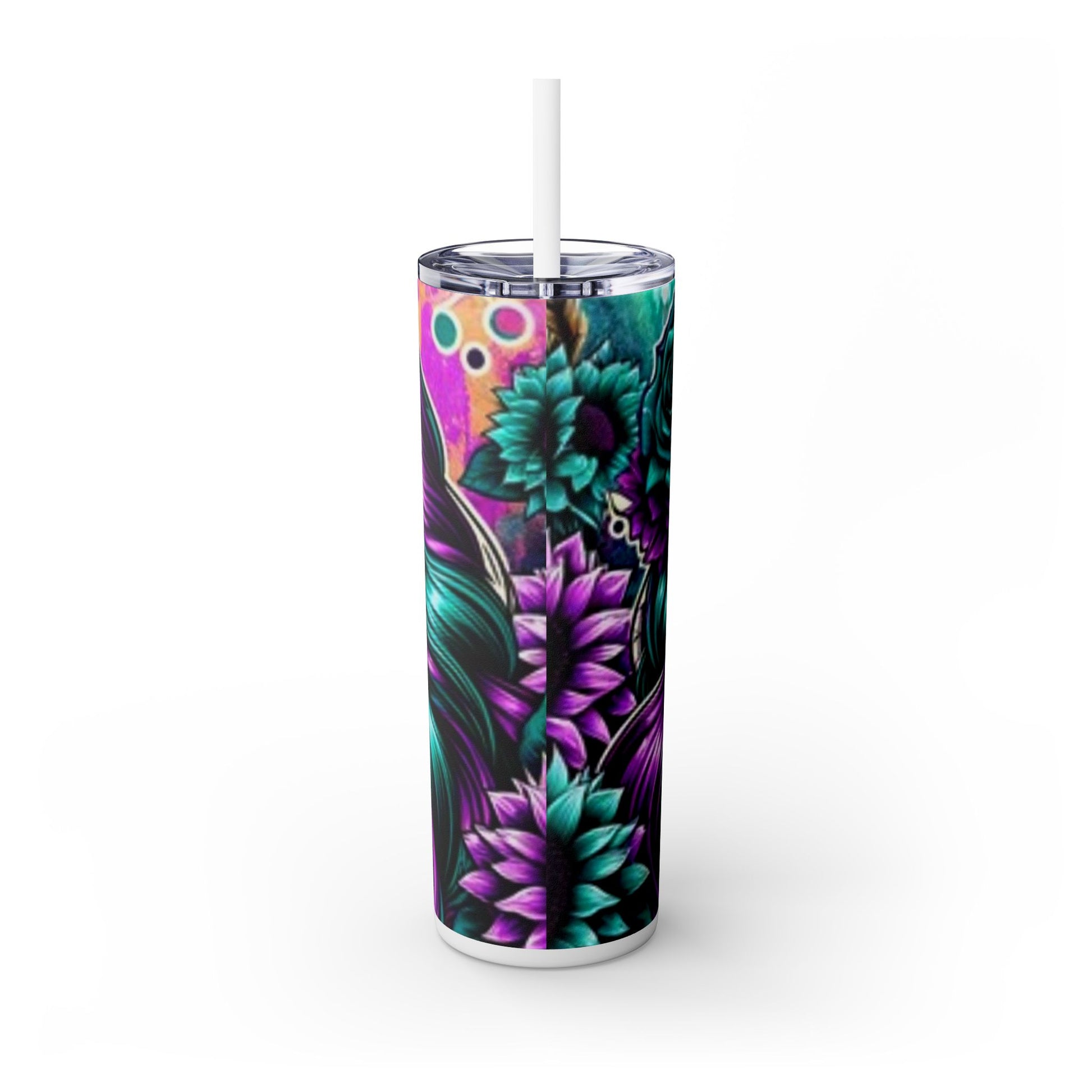 Skinny Tumbler with Straw, 20oz - Rock n Royalty Designs