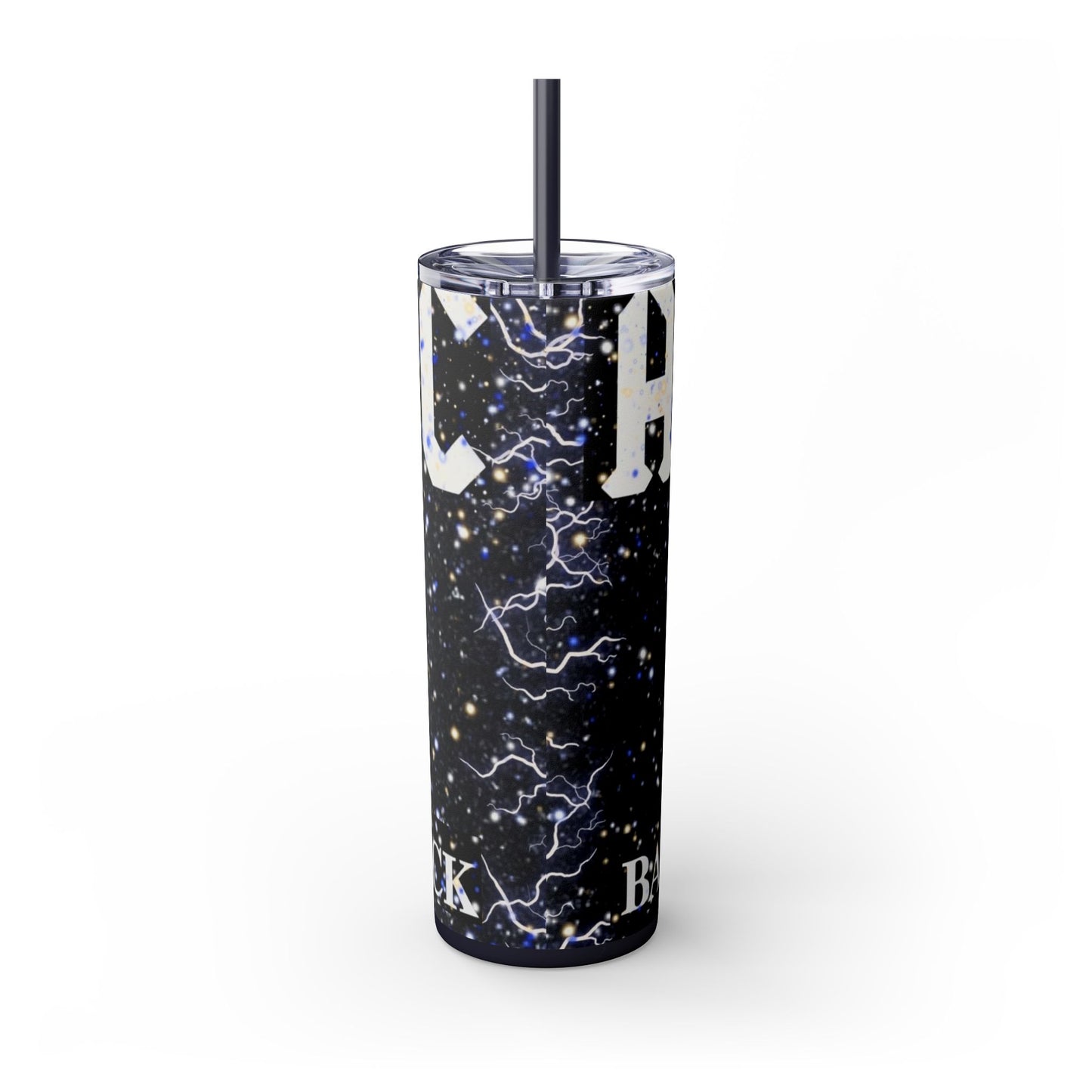 ACDC BLACKNBLACK Tumbler with Straw, 20oz - Rock n Royalty Designs