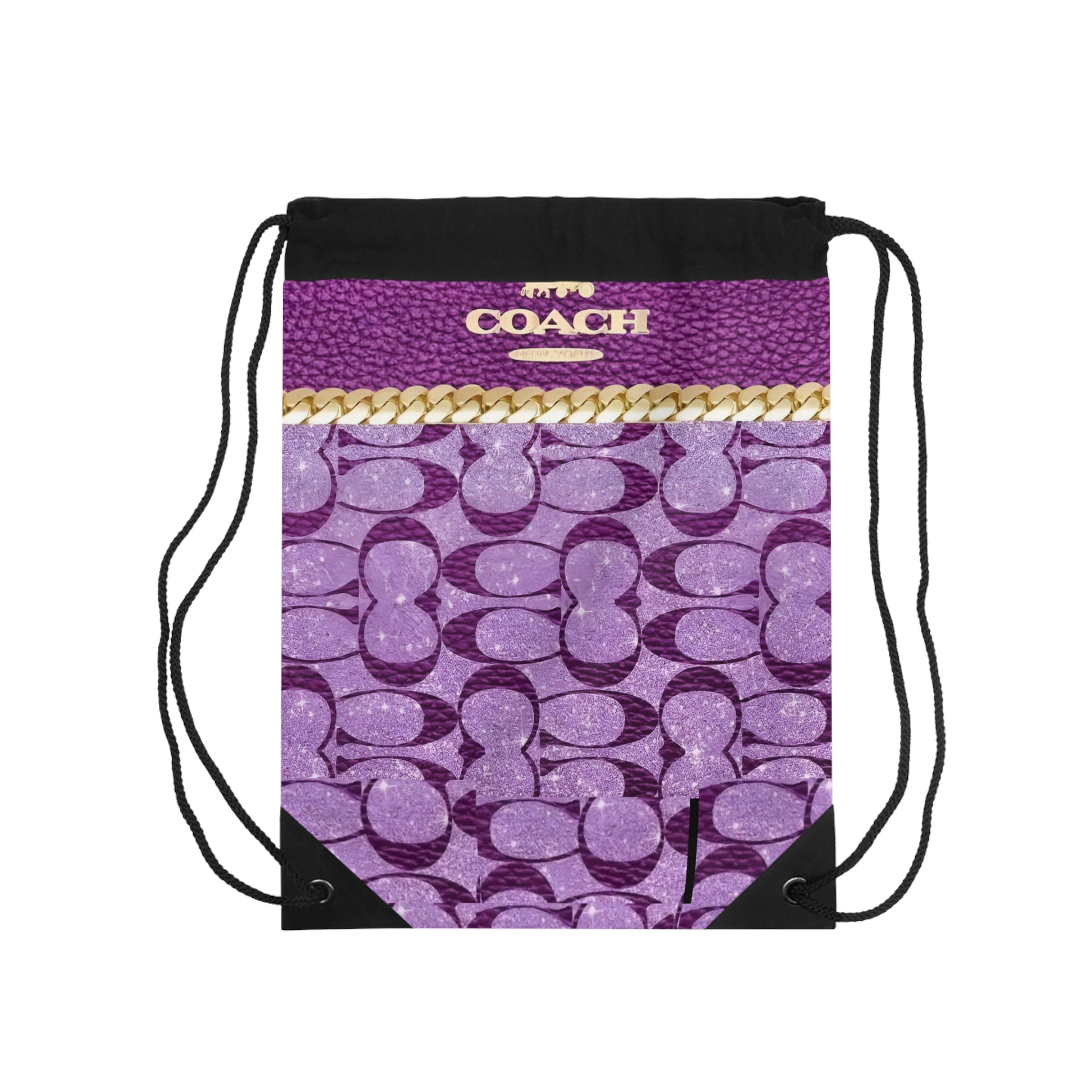 COACHY PURPLE PURSE -  Drawstring Bag Printify