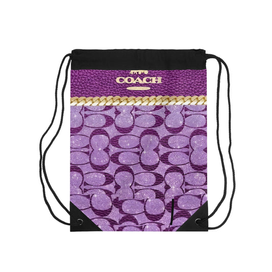 COACHY PURPLE PURSE -  Drawstring Bag Printify