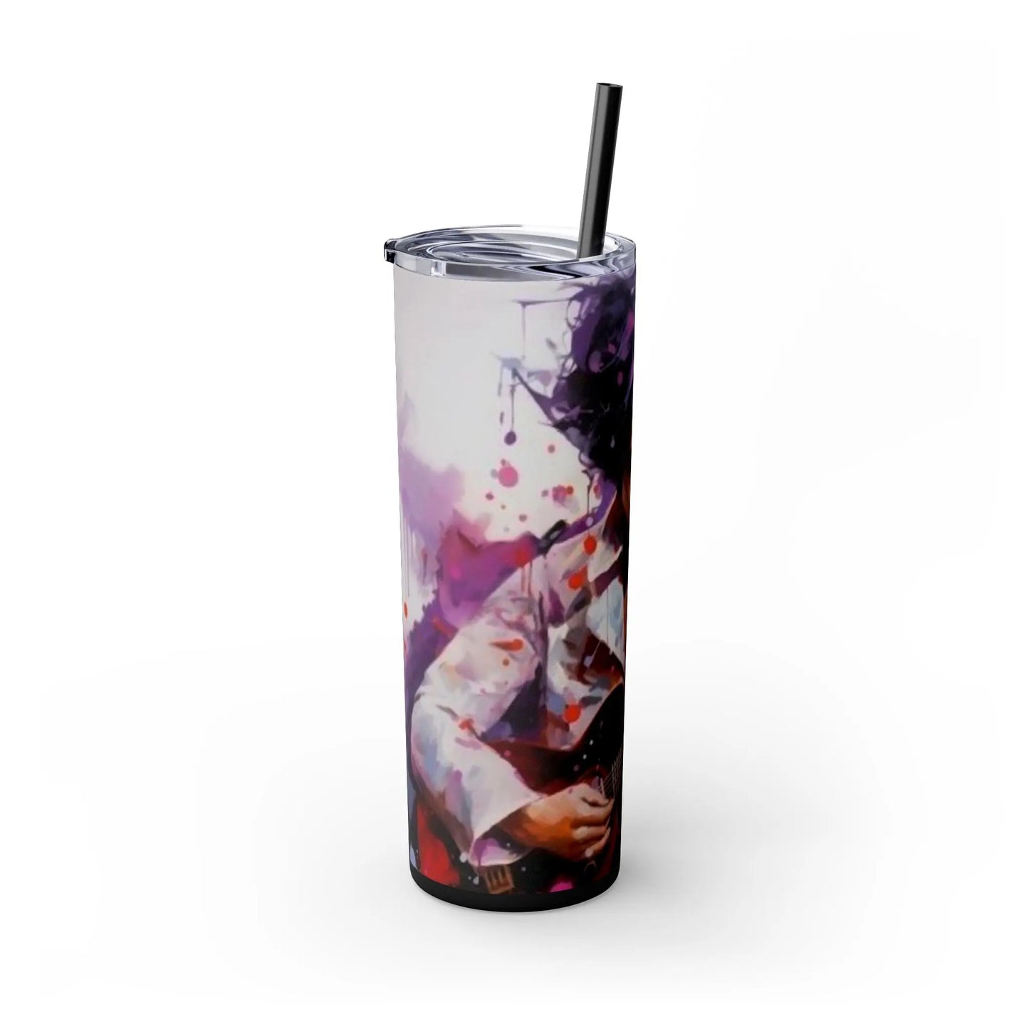 MUSIC - PRINCE - Skinny Tumbler with Straw, 20oz - Rock n Royalty Designs