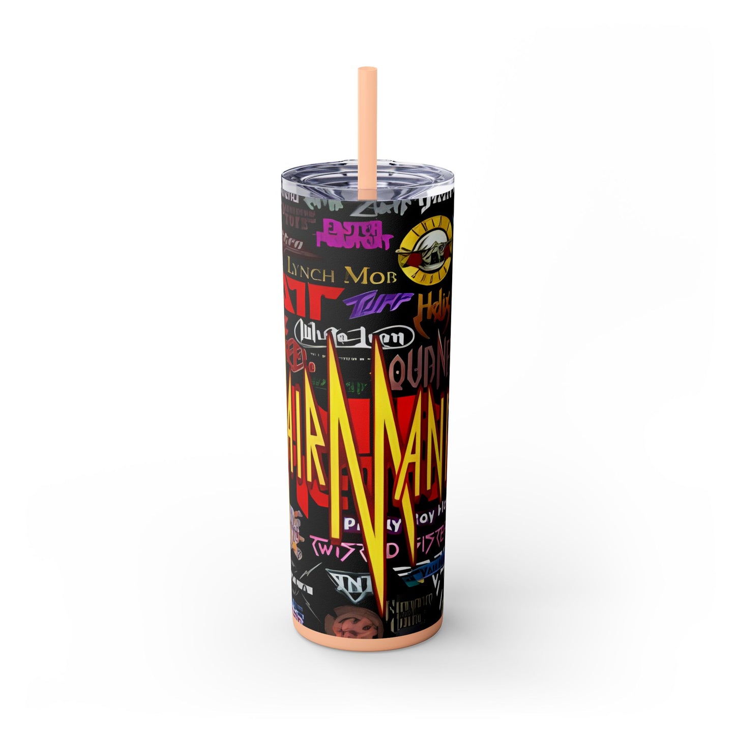 Hair Mania - Skinny Tumbler with Straw, 20oz - Rock n Royalty Designs