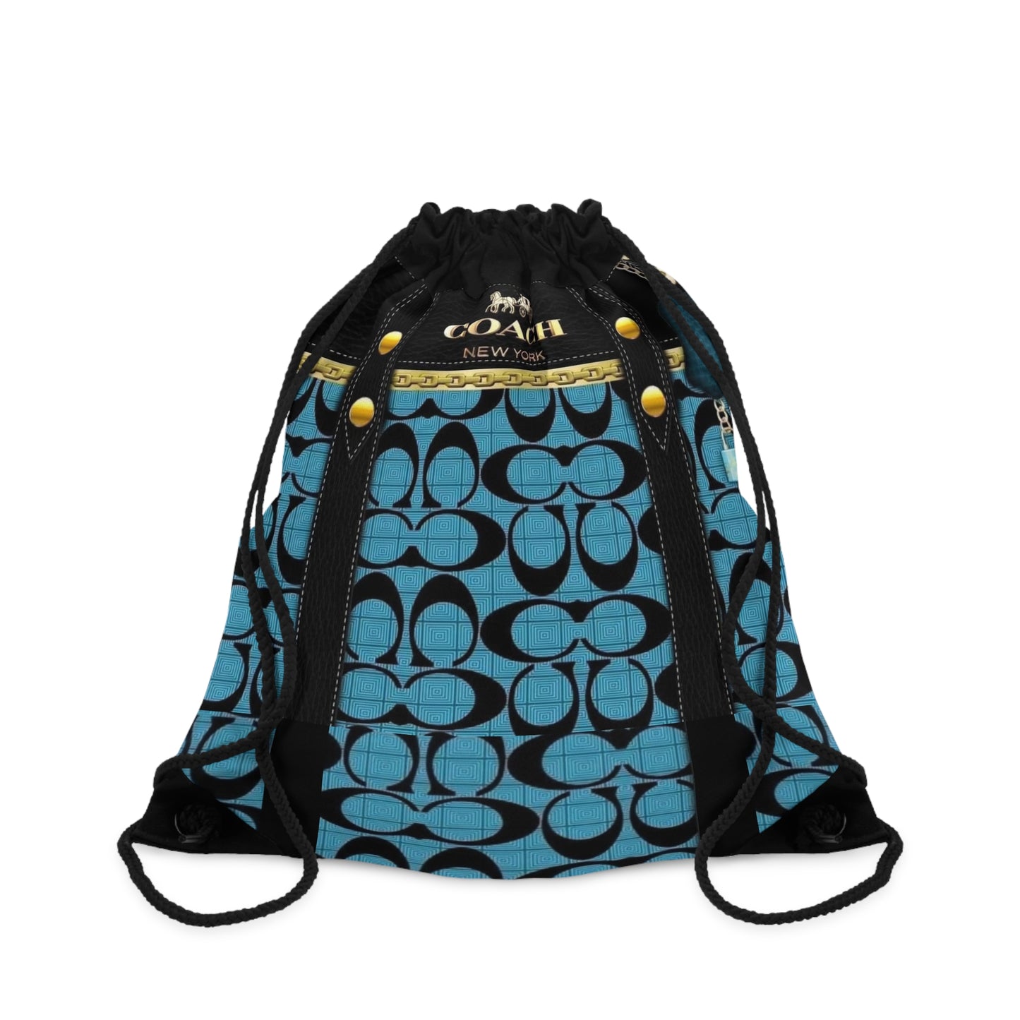 COACHY BLUE PURSE  Drawstring Bag Printify