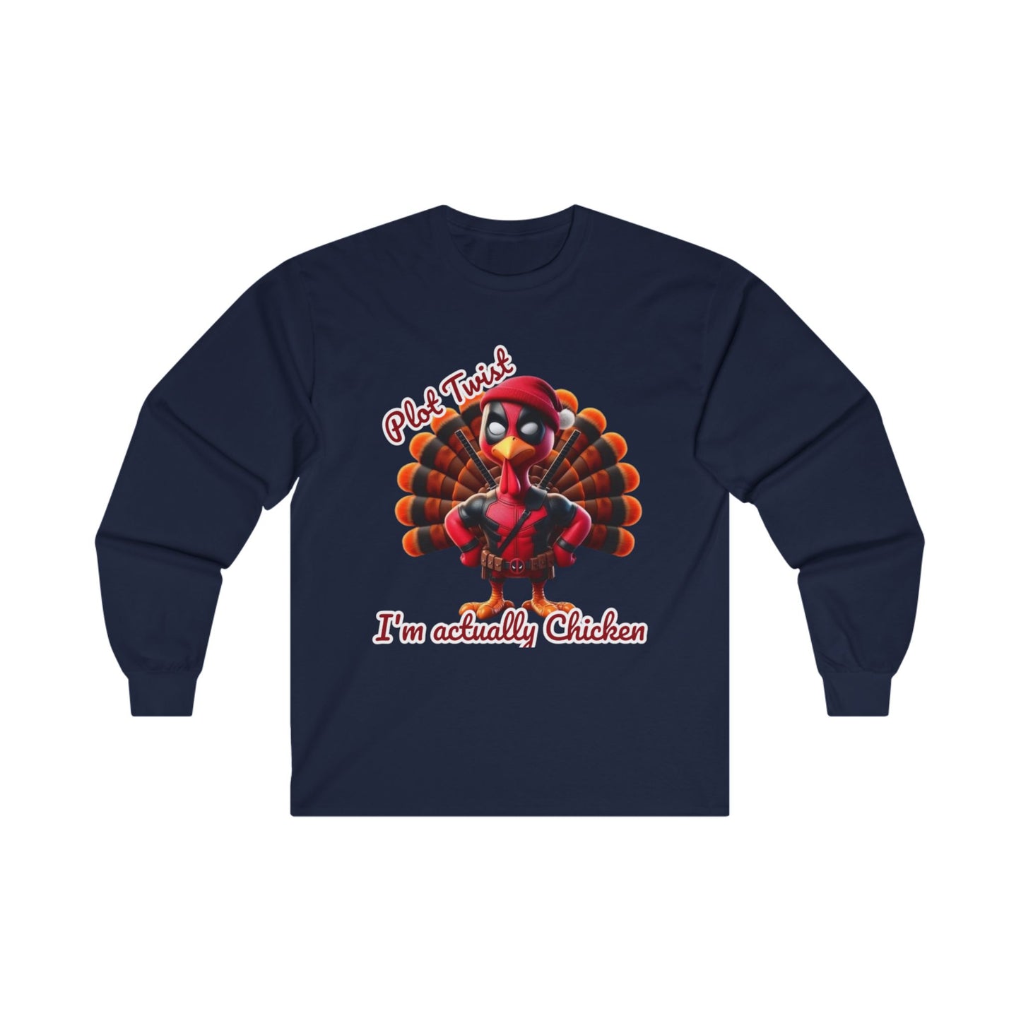 Thanksgiving Long Sleeve Tee - Funny Chicken Lovers Shirt Printify