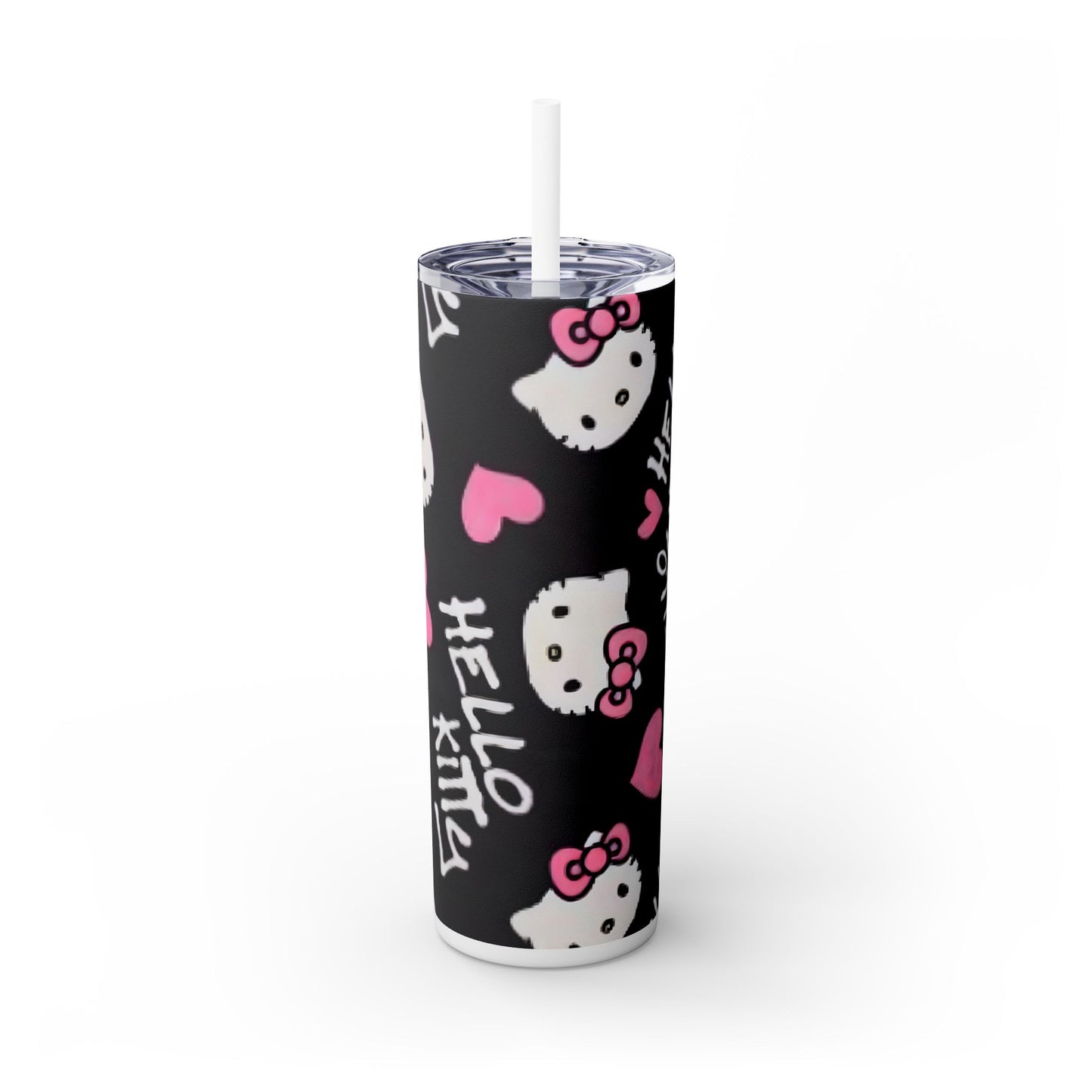 Hi Kit Skinny Tumbler with Straw, 20oz - Rock n Royalty Designs