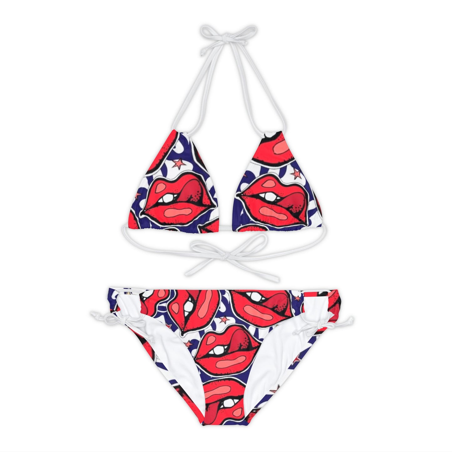 Strappy Bikini Set (AOP) - Rock n Royalty Designs