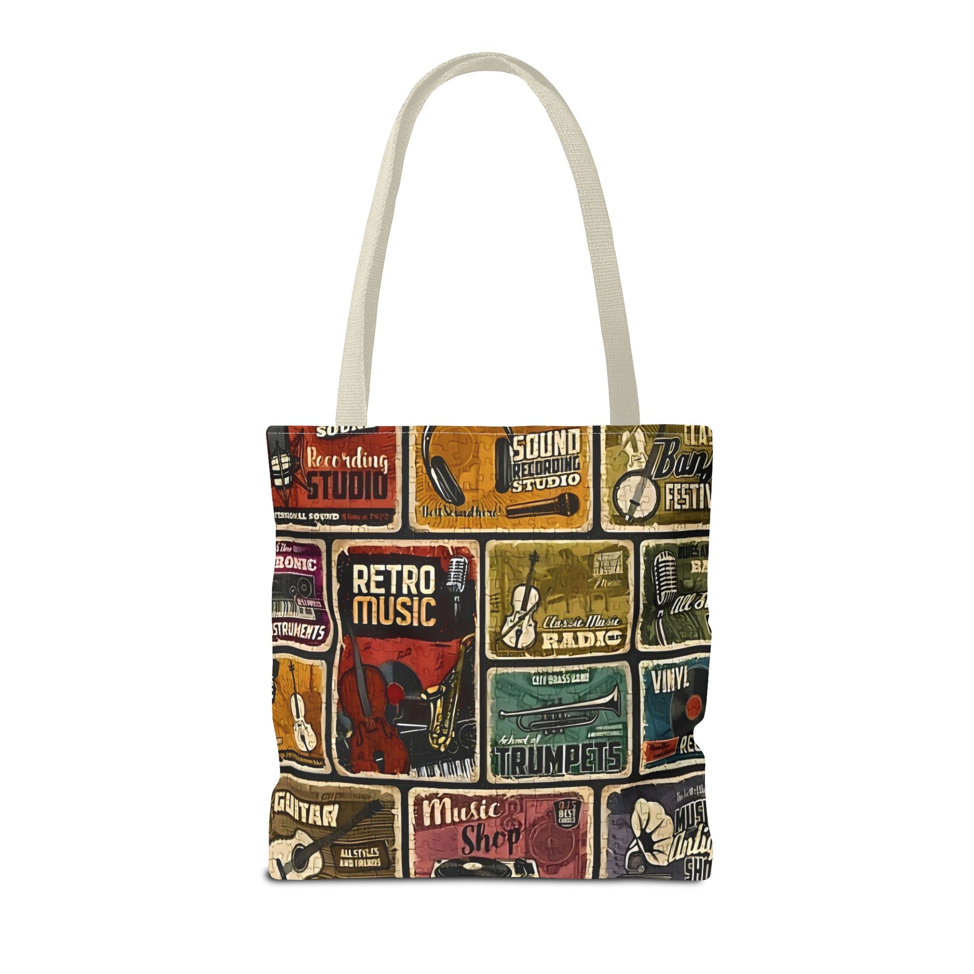 Retro Music - Tote Bag (AOP) - Rock n Royalty Designs