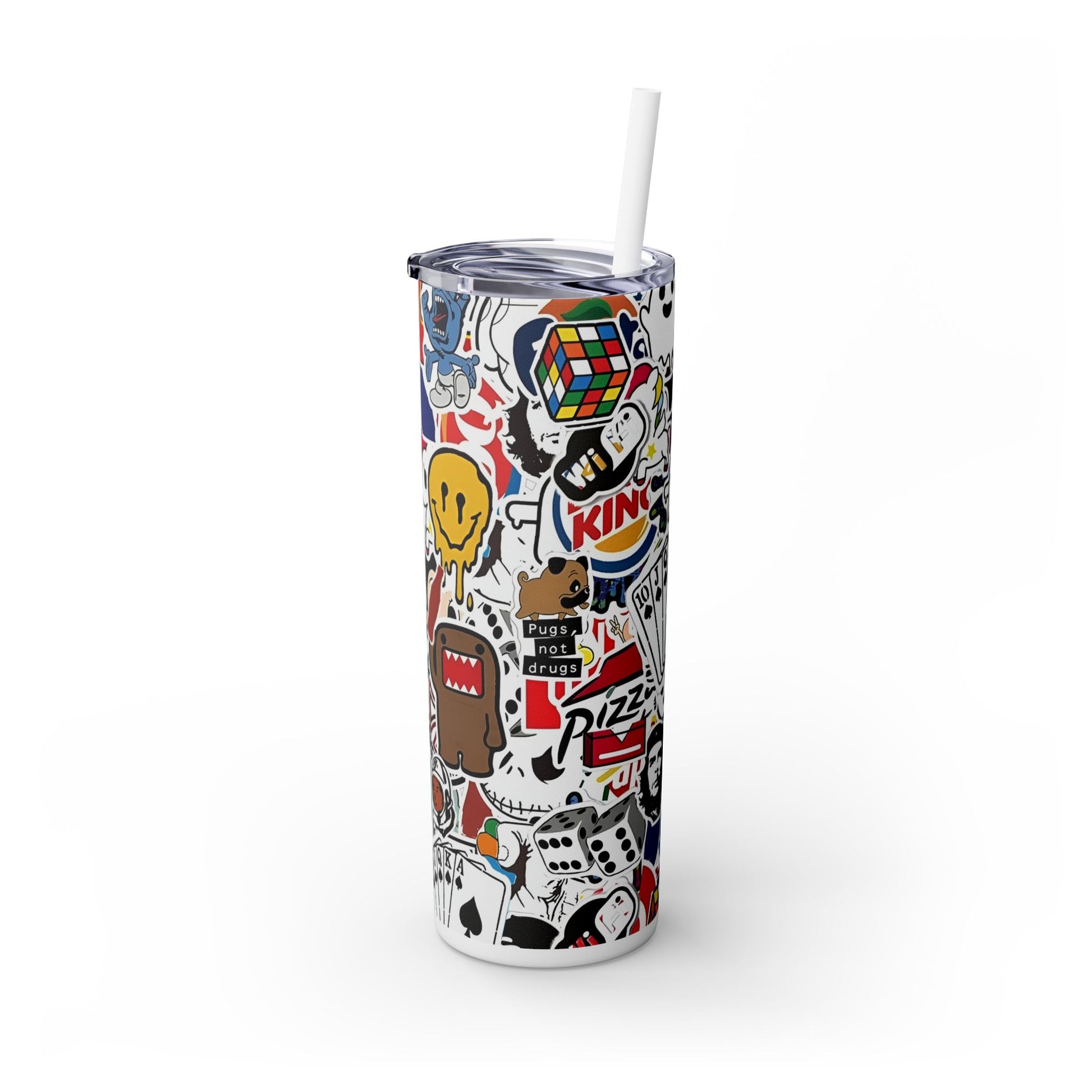 Skinny Tumbler with Straw, 20oz - Rock n Royalty Designs