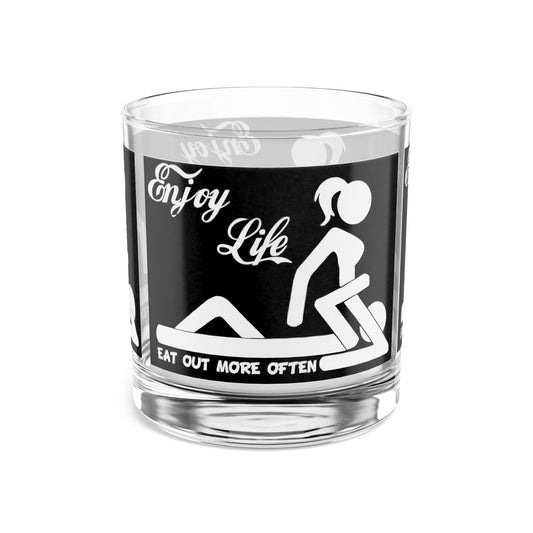 ENJOY LIFE 3  Rocks Glass, 10oz Printify