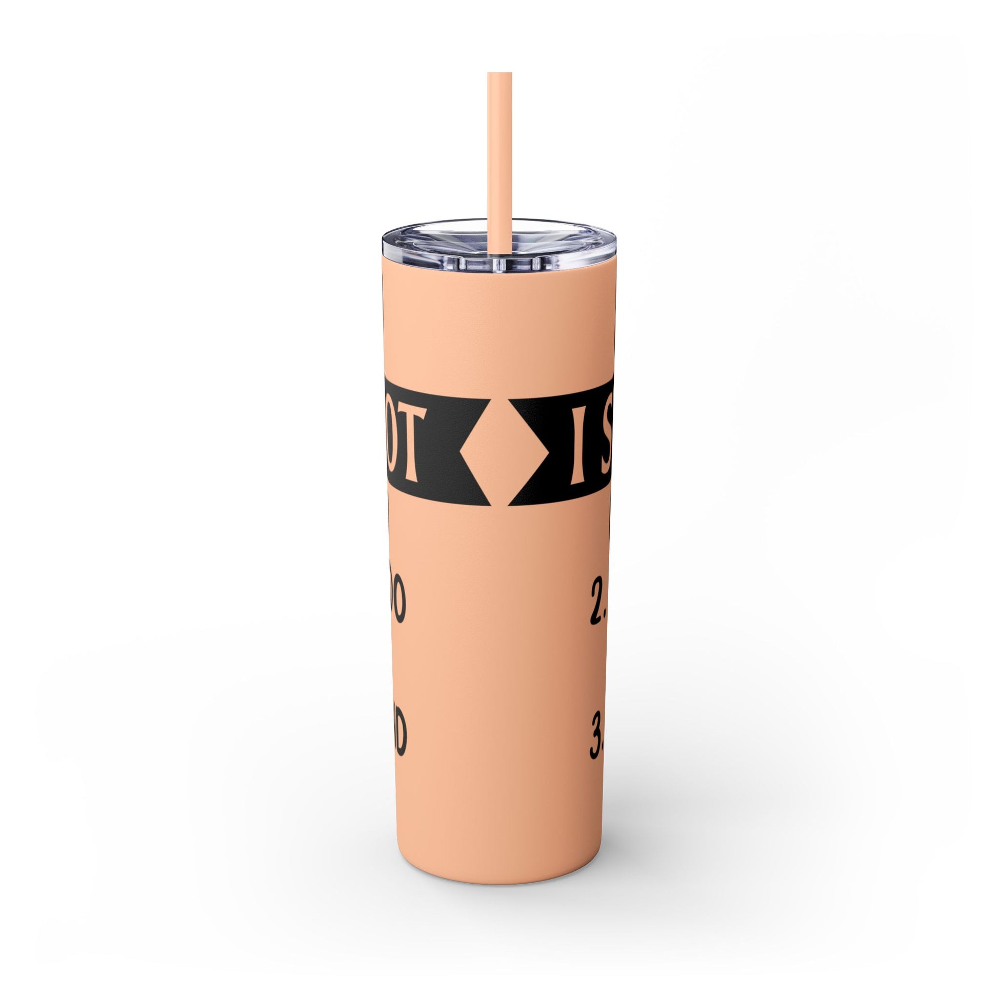 I SWEAR A LOT - Skinny Tumbler with Straw, 20oz Printify