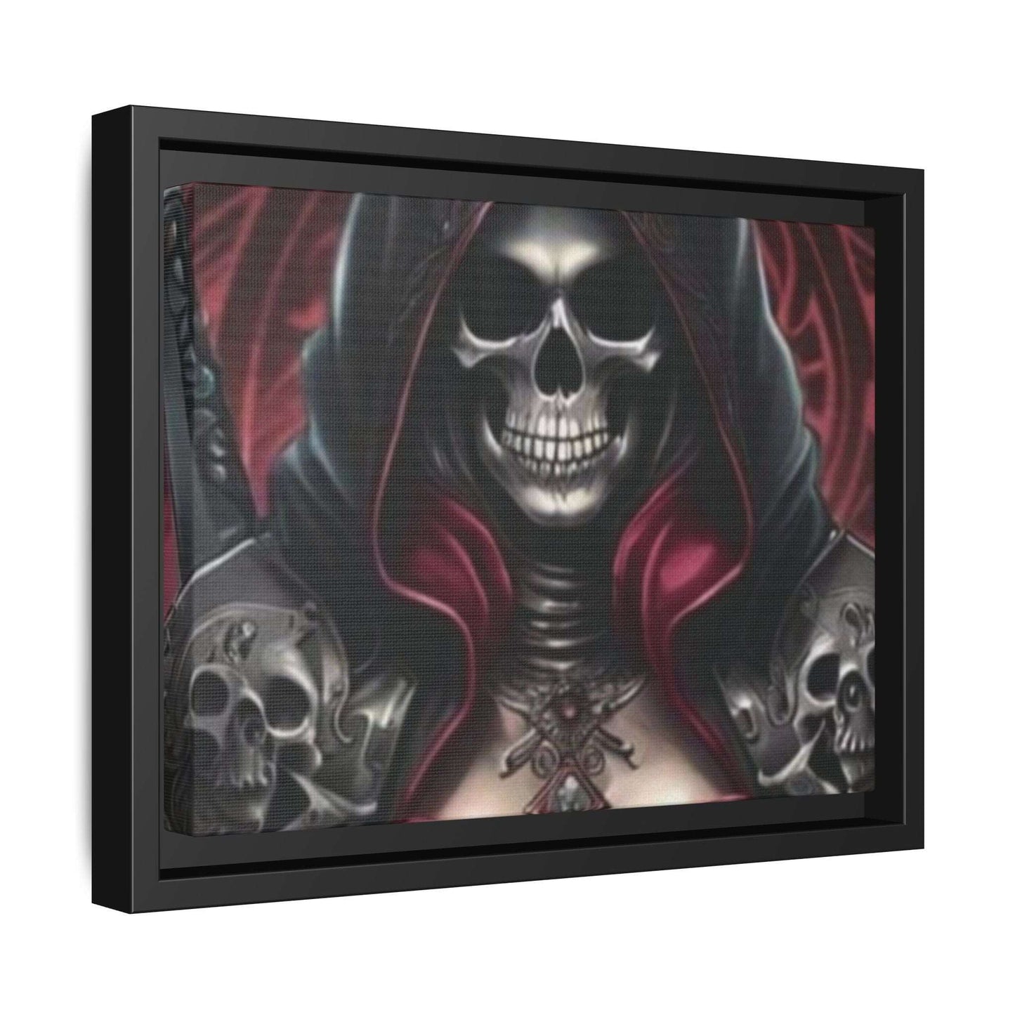 "Dark Fantasy Grim Reaper Art | Gothic Skull Wall Decor | Macabre Framed Print"