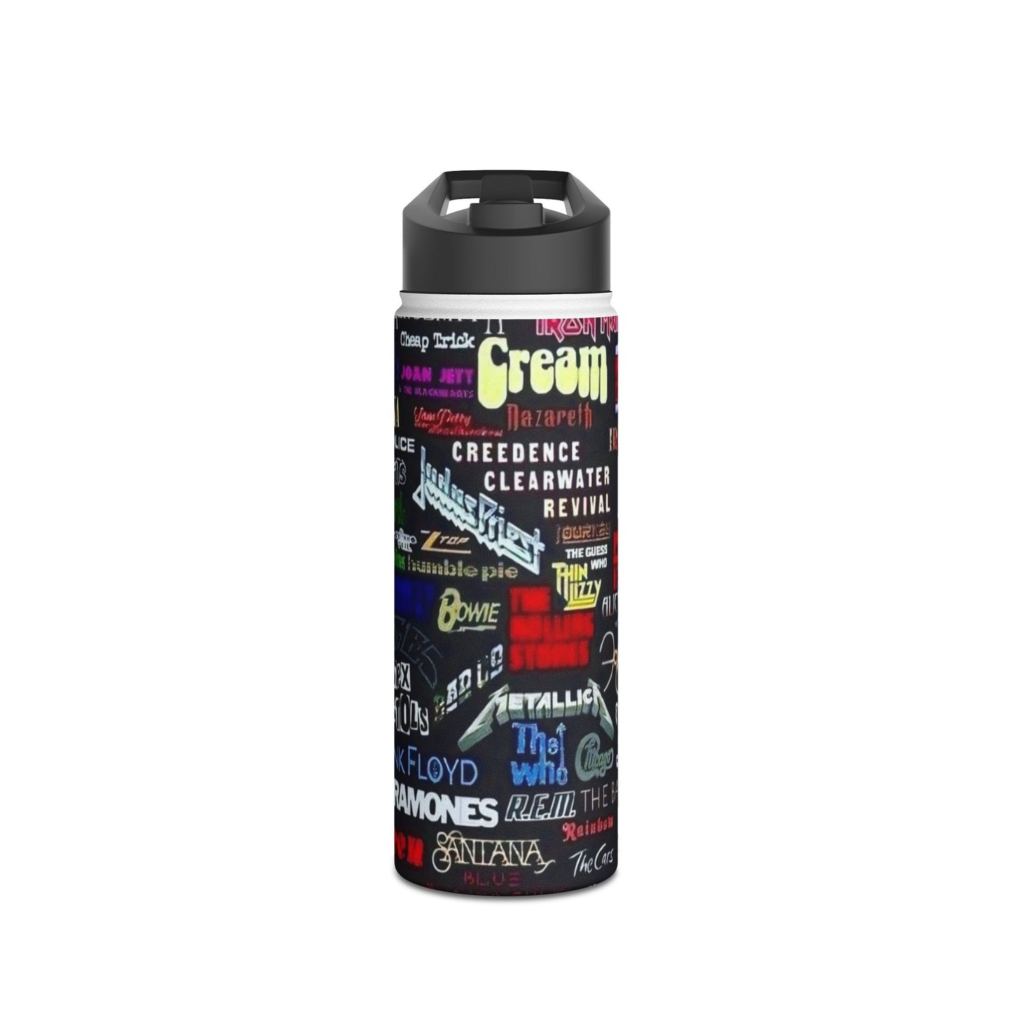 Stainless Steel Water Bottle, Standard Lid - Rock n Royalty Designs