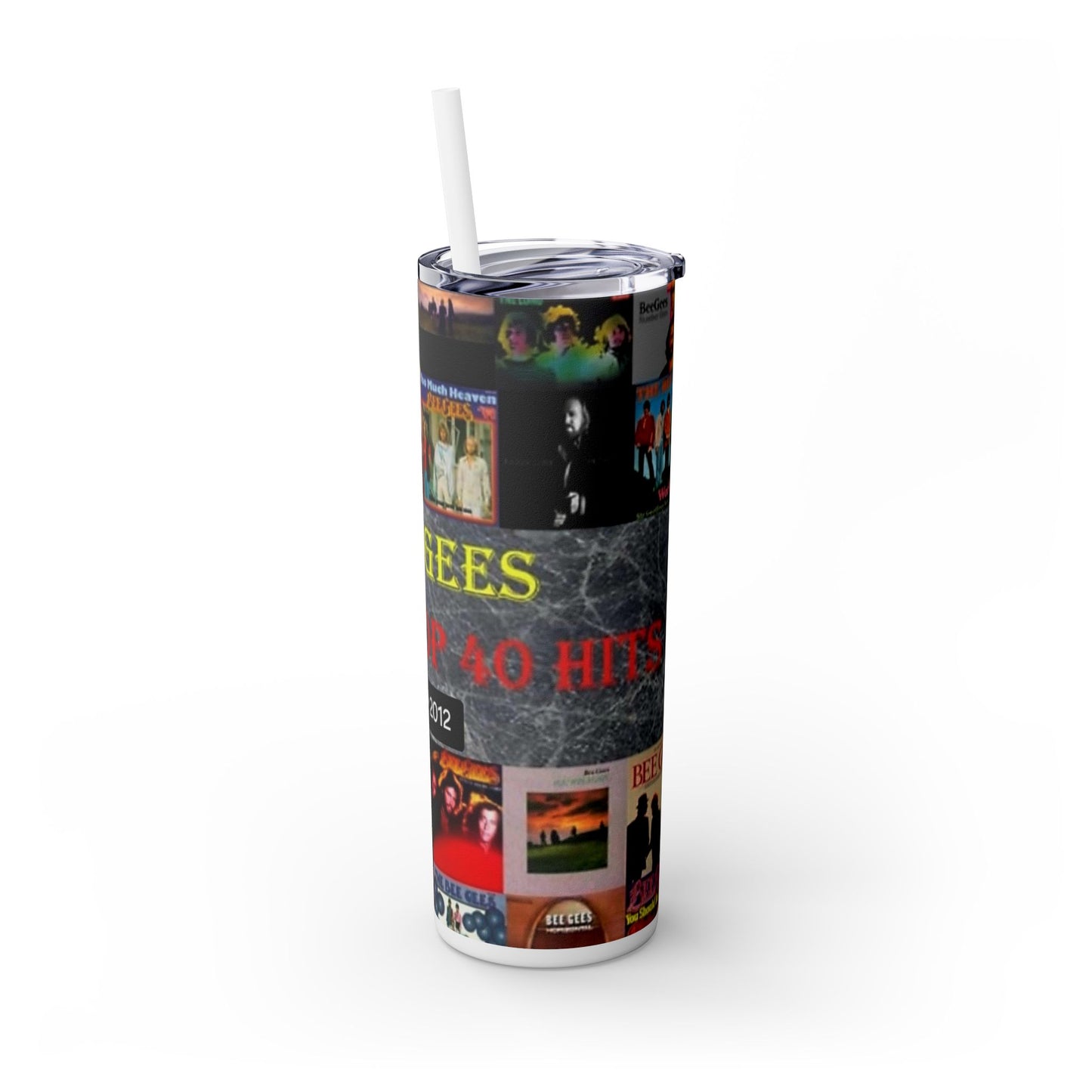 BeeGee Skinny Tumbler with Straw, 20oz - Rock n Royalty Designs