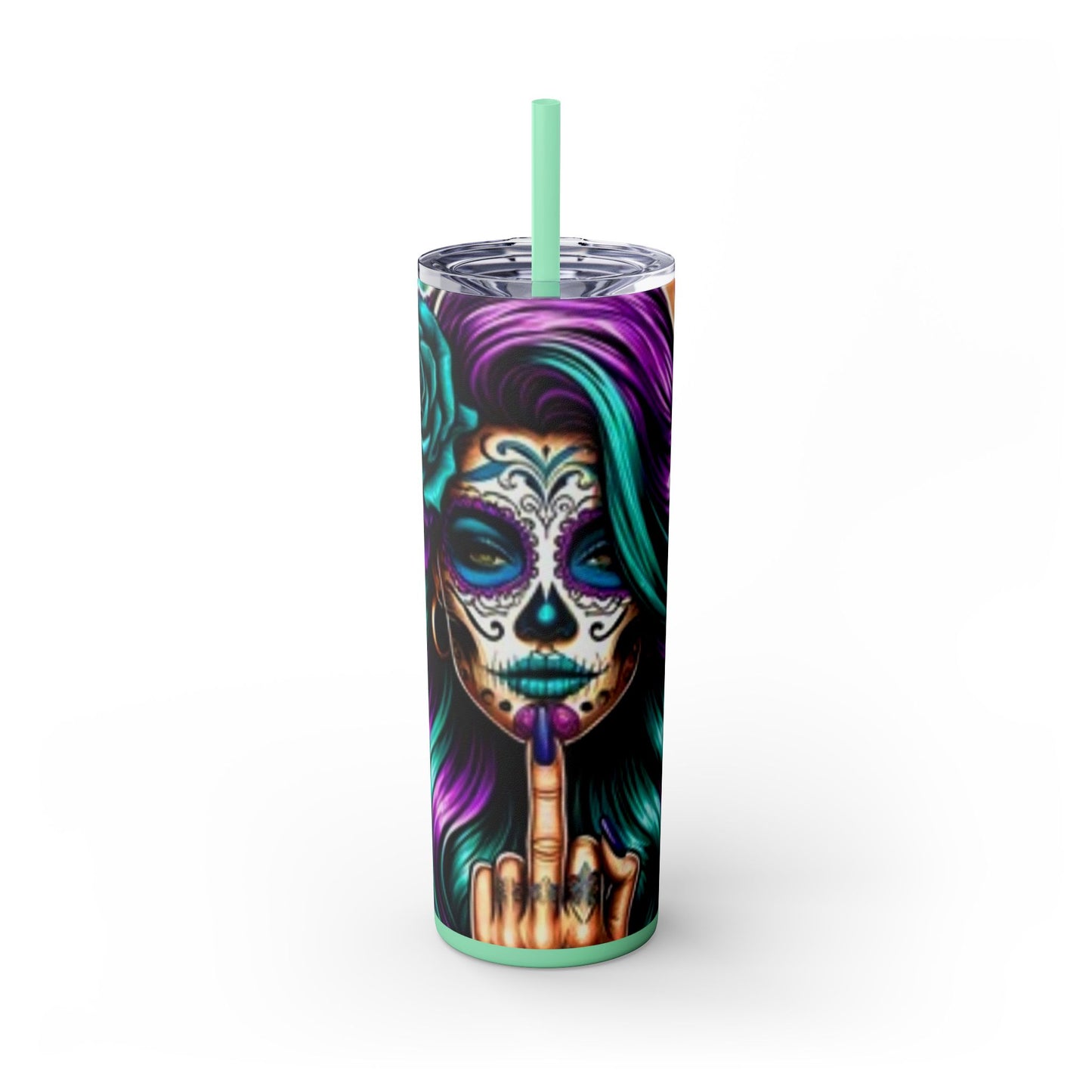 Skinny Tumbler with Straw, 20oz - Rock n Royalty Designs