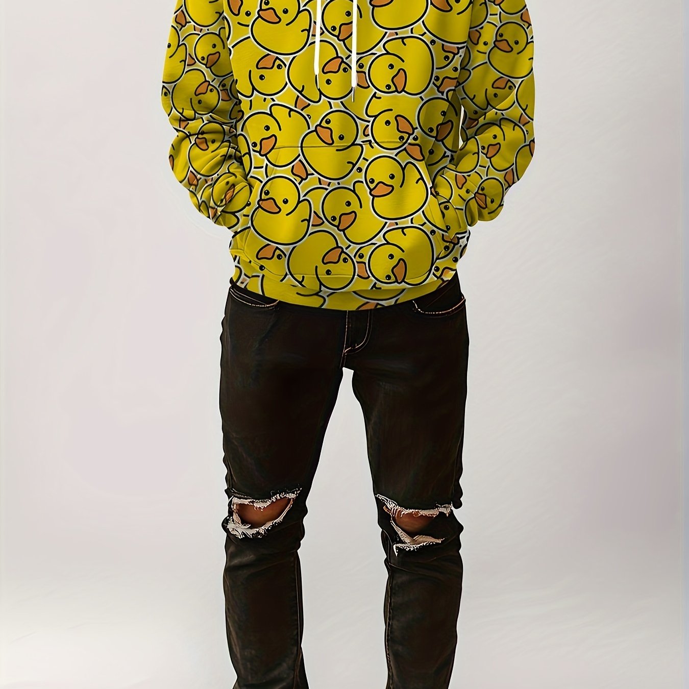 Men's Casual Ducky Hooded Sweatshirt - Rock n Royalty Designs