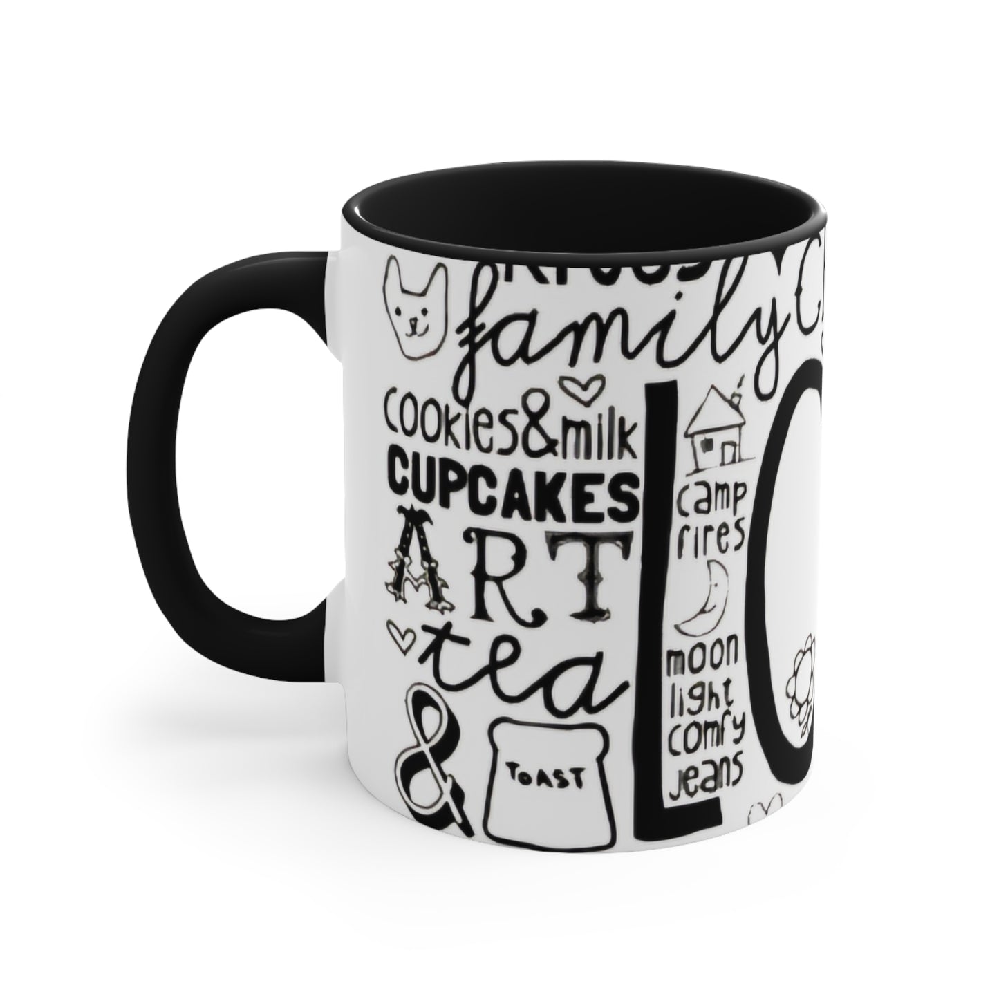 All LOVE- Accent Mugs - Rock n Royalty Designs