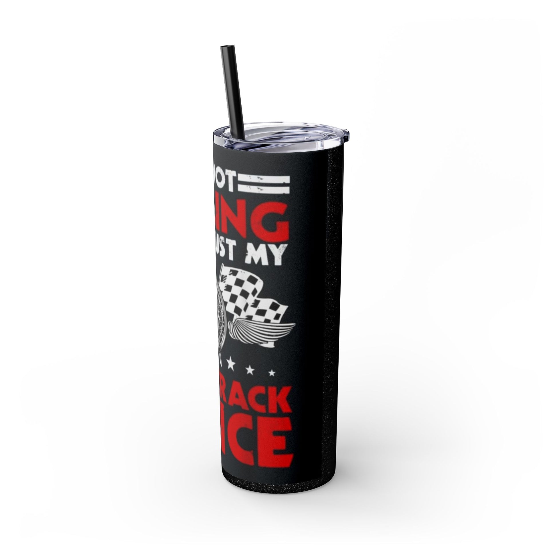 RACING -Skinny Tumbler with Straw, 20oz Printify