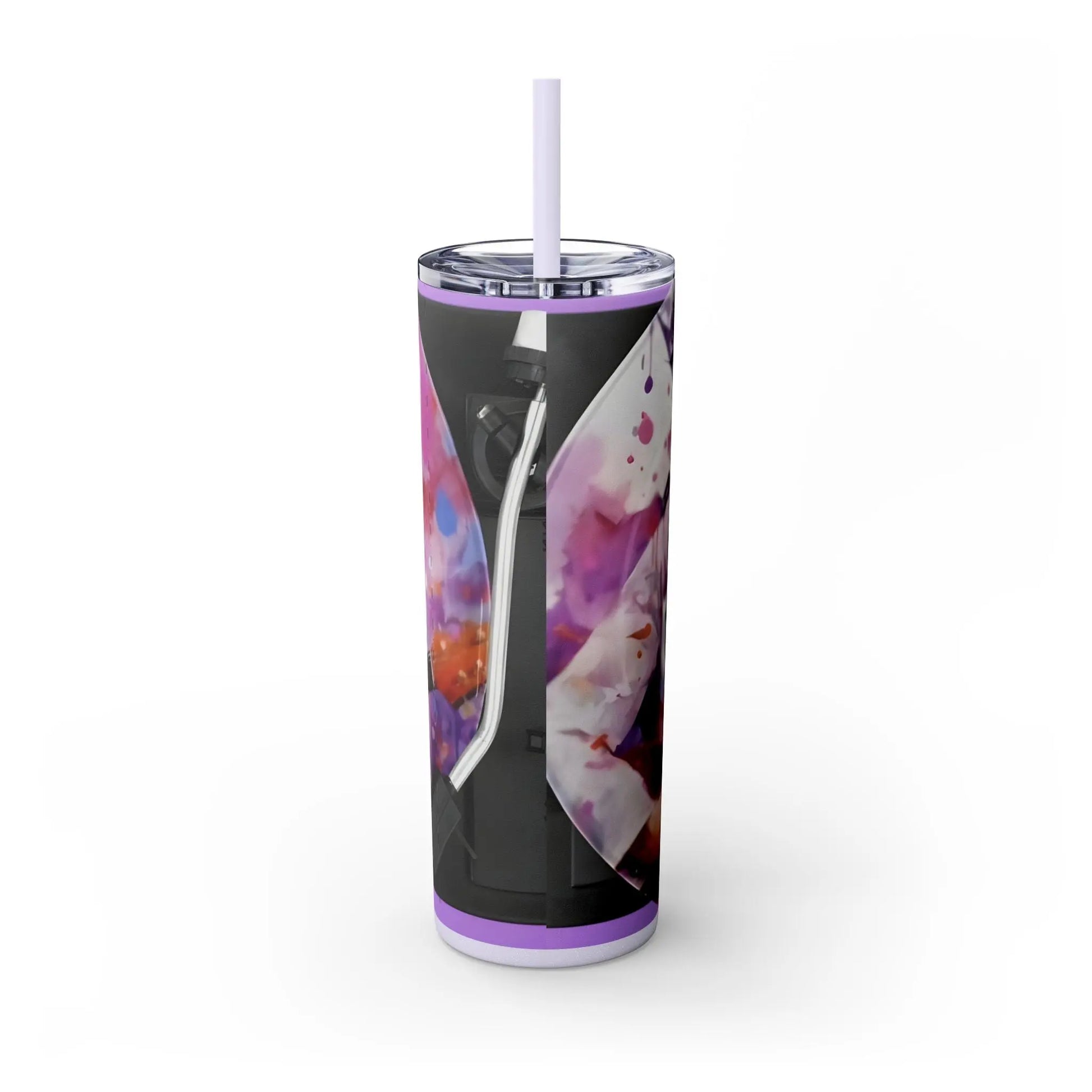 Music- Prince - Record & Label - Skinny Tumbler with Straw, 20oz - Rock n Royalty Designs