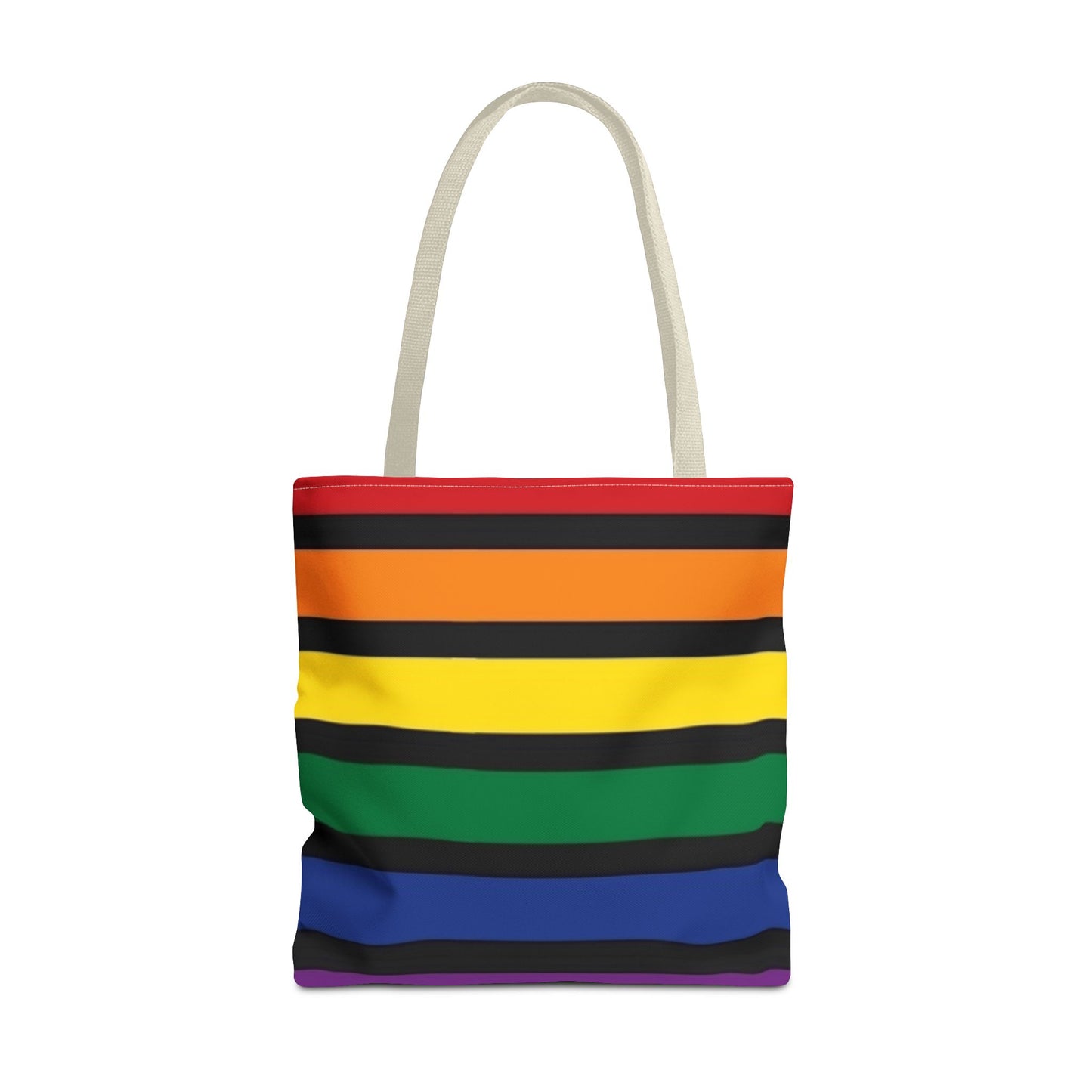 Rainbow Animal, Pink Flower, Rainbow Stripes 3 Designs 3 sizes - Tote Bag (AOP) - Rock n Royalty Designs