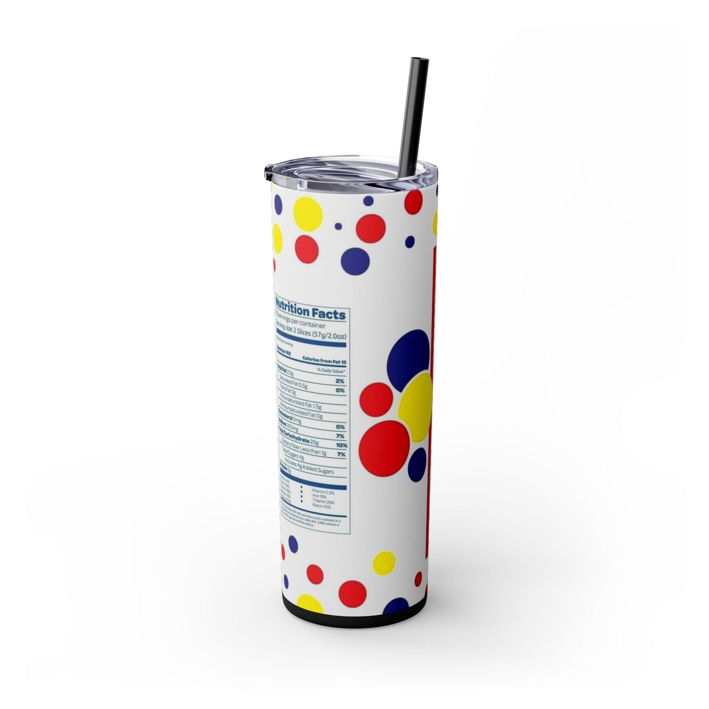 WONDER BREAD 🍞 - Skinny Tumbler with Straw, 20oz - Rock n Royalty Designs