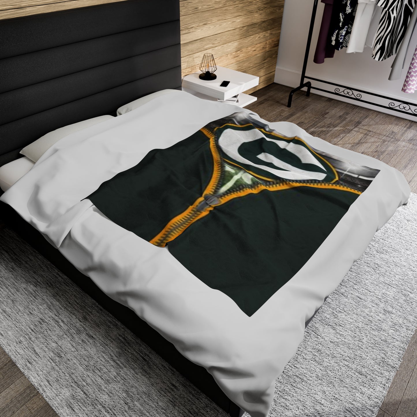 Copy of Green Bay Packer NFL Fleece Blanket | Zipper Design Bedding Printify