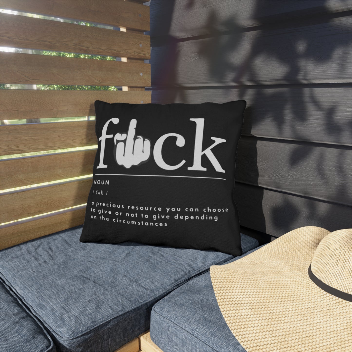 Cuss Word definition- Outdoor Pillows - Rock n Royalty Designs