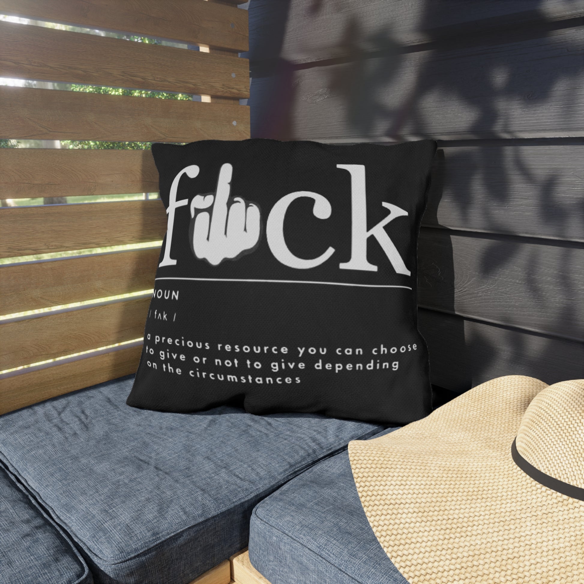 Cuss Word definition- Outdoor Pillows - Rock n Royalty Designs