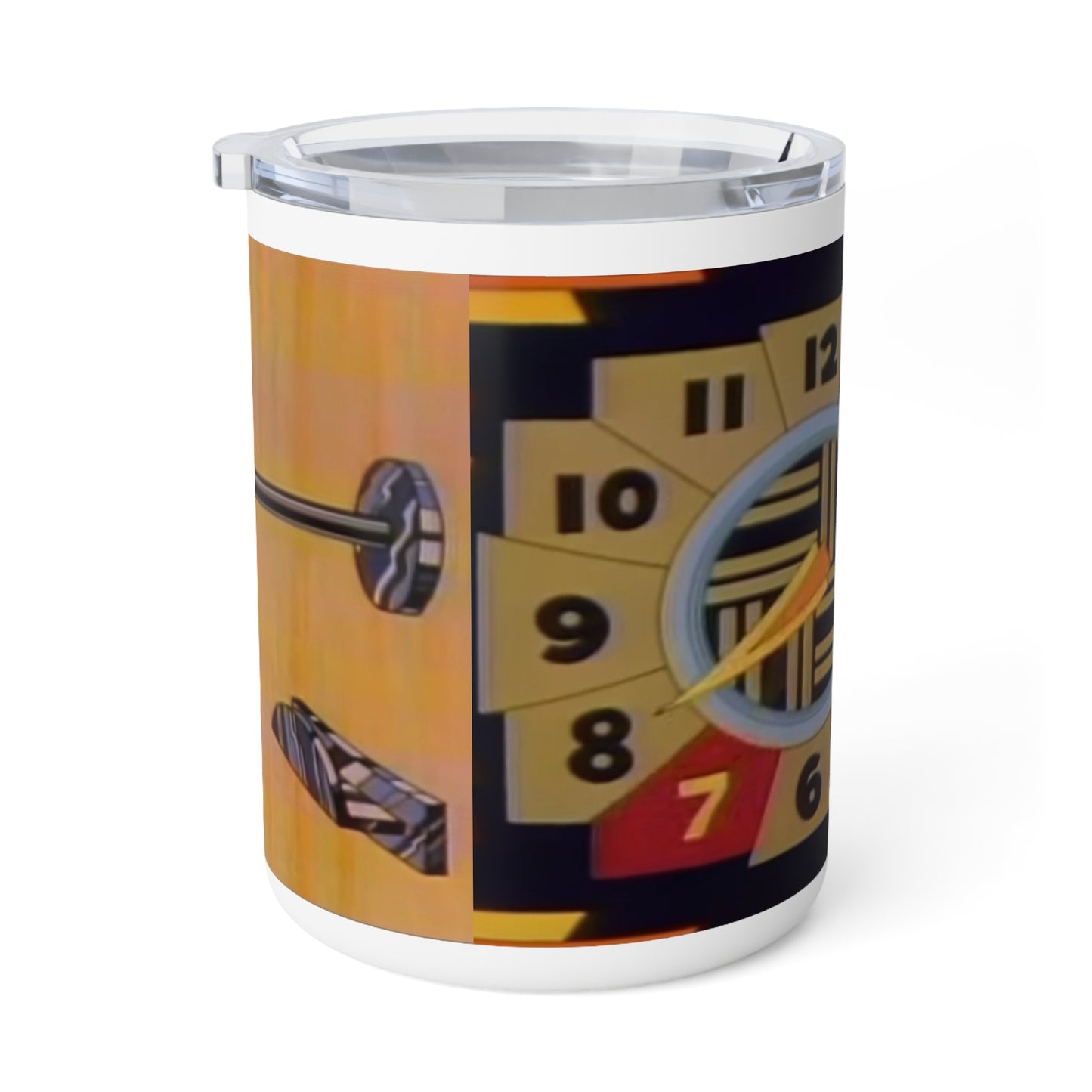 "Vintage Pinball Number Countdown Insulated Mug - Retro Educational TV Classic" Printify