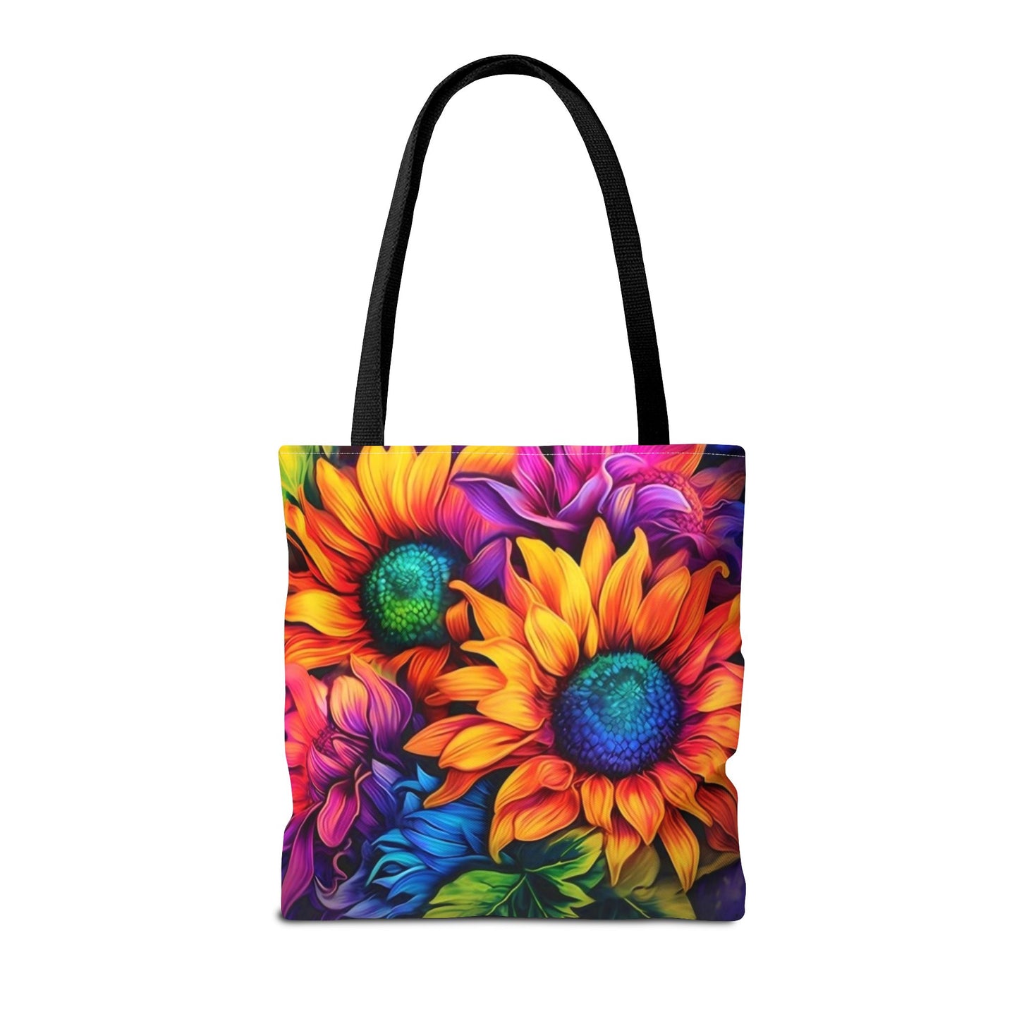 THREE BRIGHT FLOWER DESIGNS - Tote Bag (AOP) - Rock n Royalty Designs